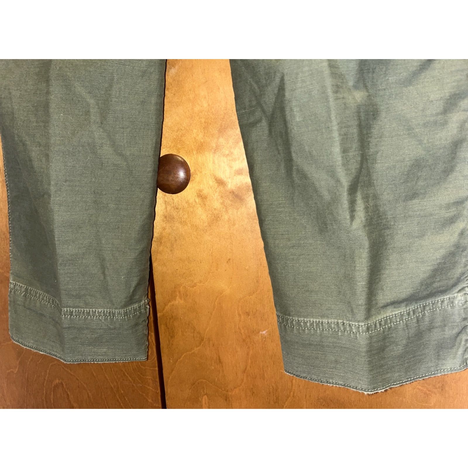 Gap VINTAGE GAP Women's Cropped Pants Adult Size 0 Green Canvas Mid Rise Casual Stretch 90s Streetwear Size 25" / US 0 / IT 36 - 6 Thumbnail