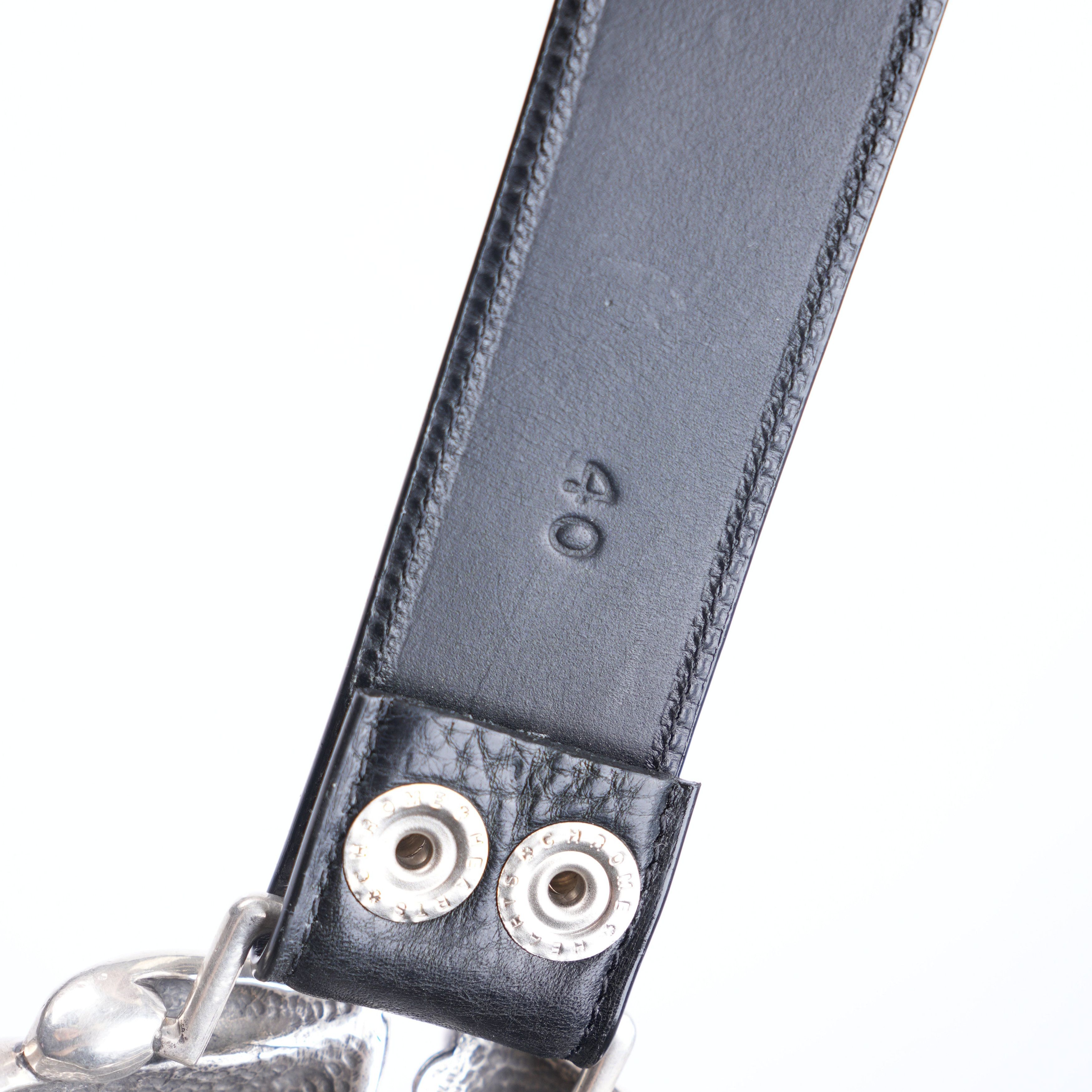 Chrome Hearts CHROME HEARTS ROLLING STONES BUCKLE WITH PLAIN BLACK STRAP Size ONE SIZE - 5 Thumbnail