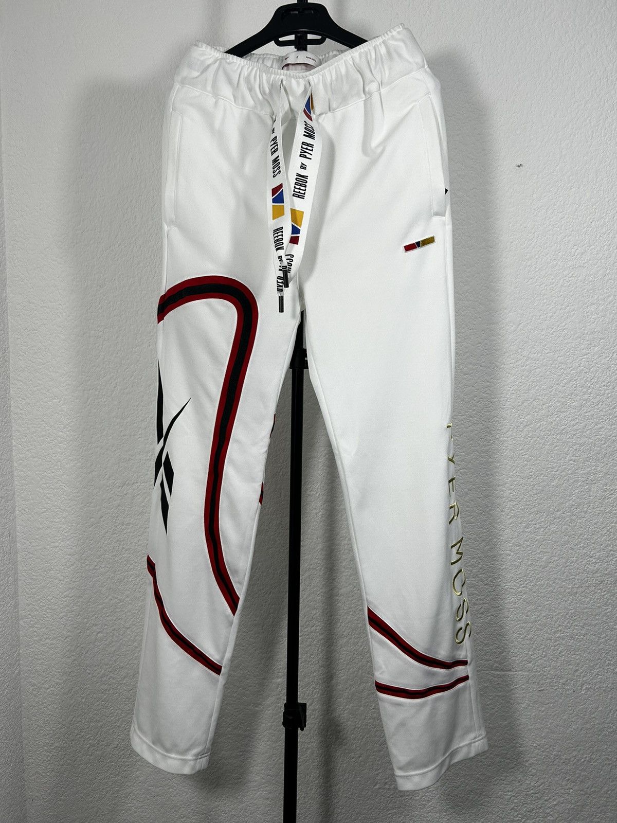 image of Pyer Moss Trackpants in White, Men's (Size 30)