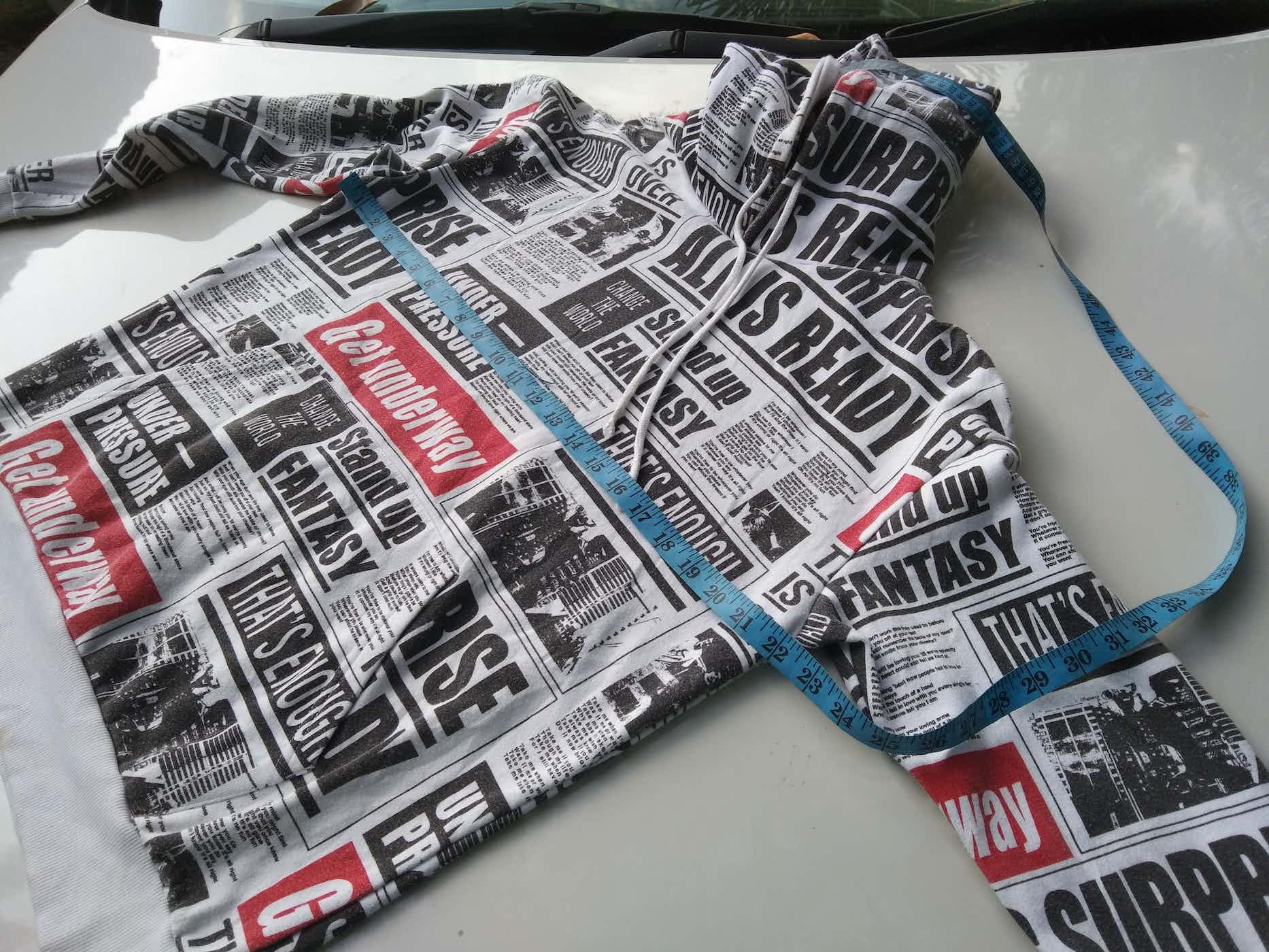 Japanese Brand BROWNY NEWS PAPER SWEATSHIRT HOODIE Size US M / EU 48-50 / 2 - 11 Thumbnail