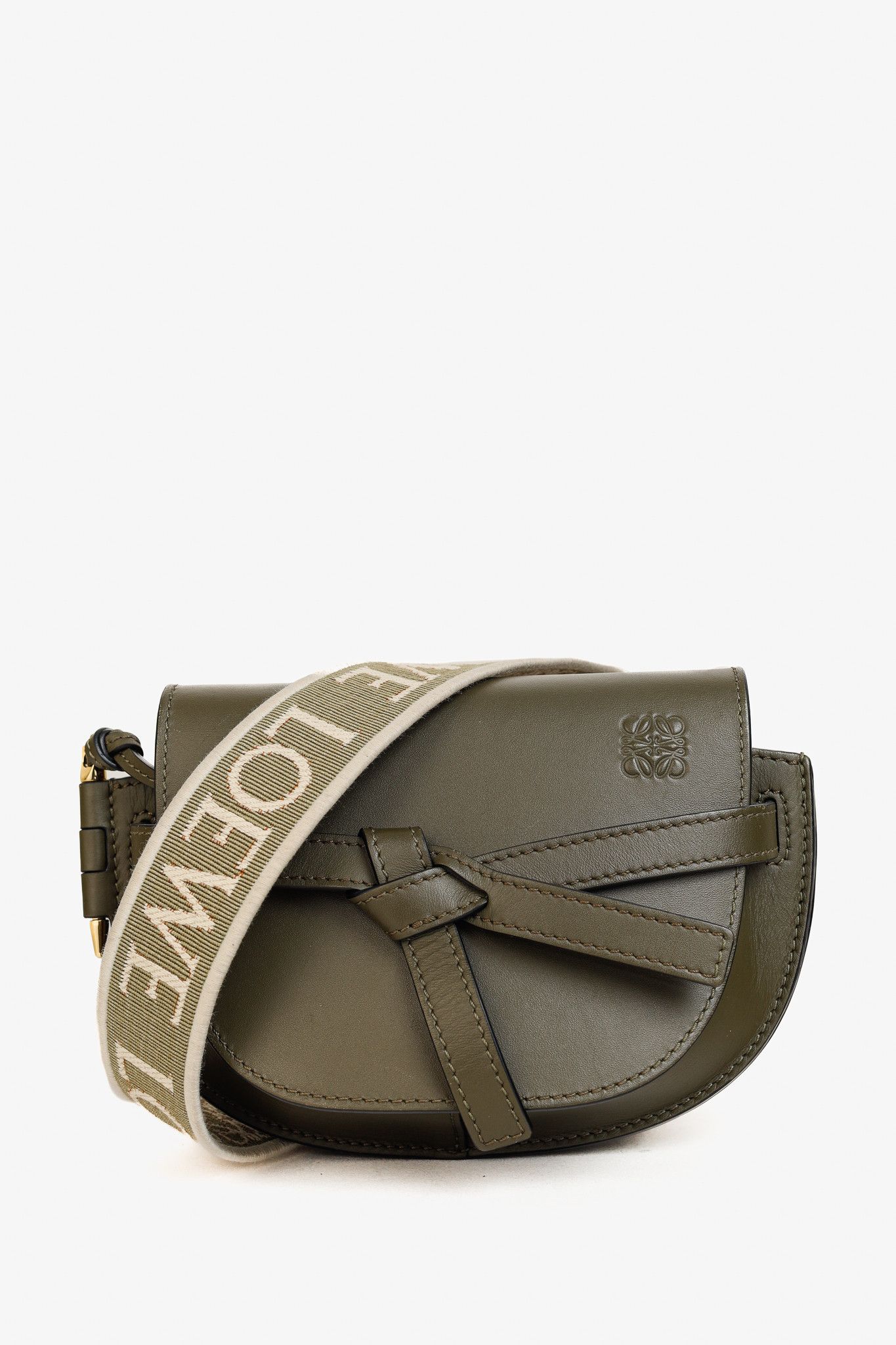 Loewe Loewe Mini Gate Dual Soft Calfskin & Jacquard Crossbody Bag Size ONE SIZE - 1 Thumbnail