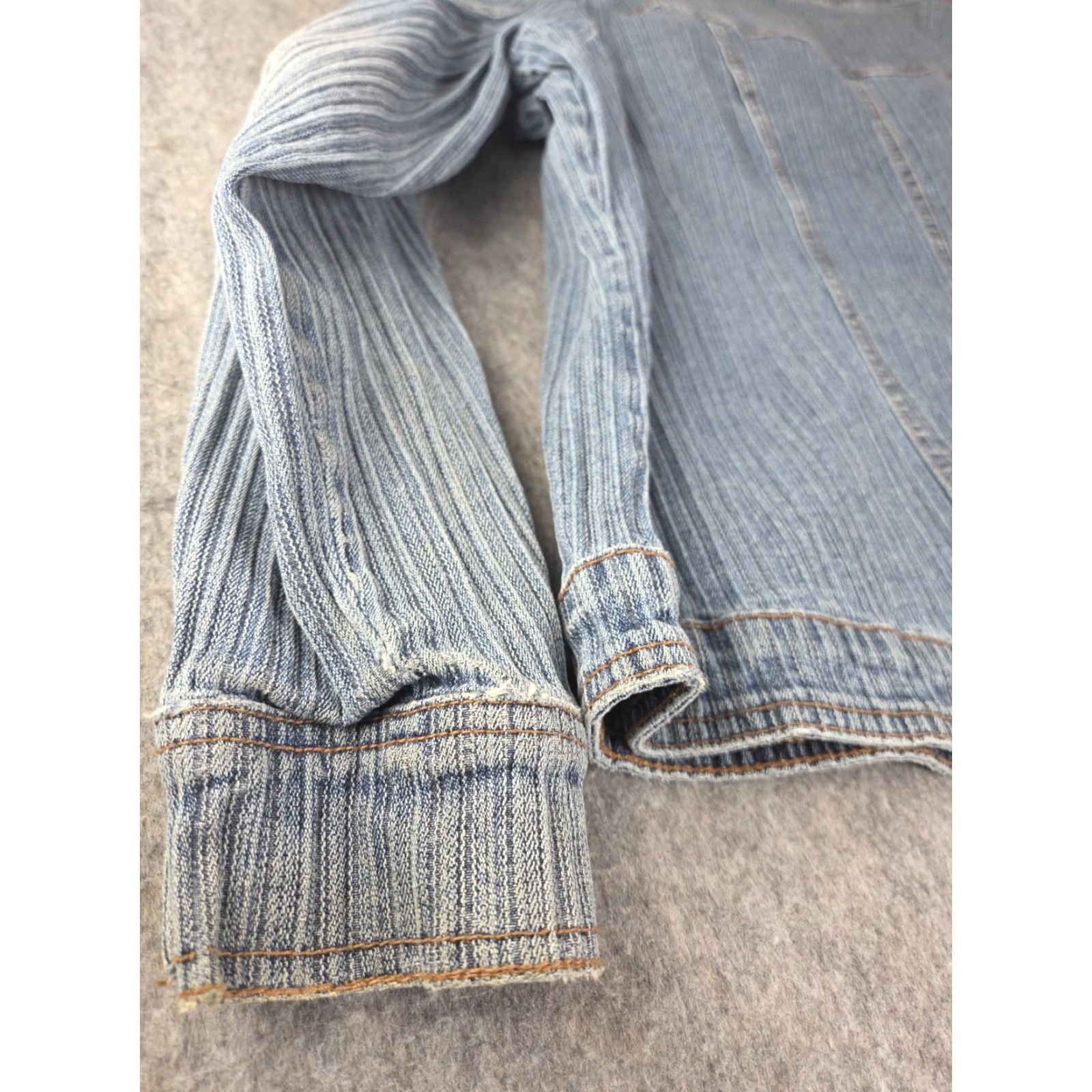 Vintage VINTAGE Gitano Denim Blue Jeans Womens Jacket 18W 100% Cotton Short Sleeve Long Sleeve Zip Snap Machine Washable Blue Retro Regular Women Size 40" / US 18 - 6 Thumbnail