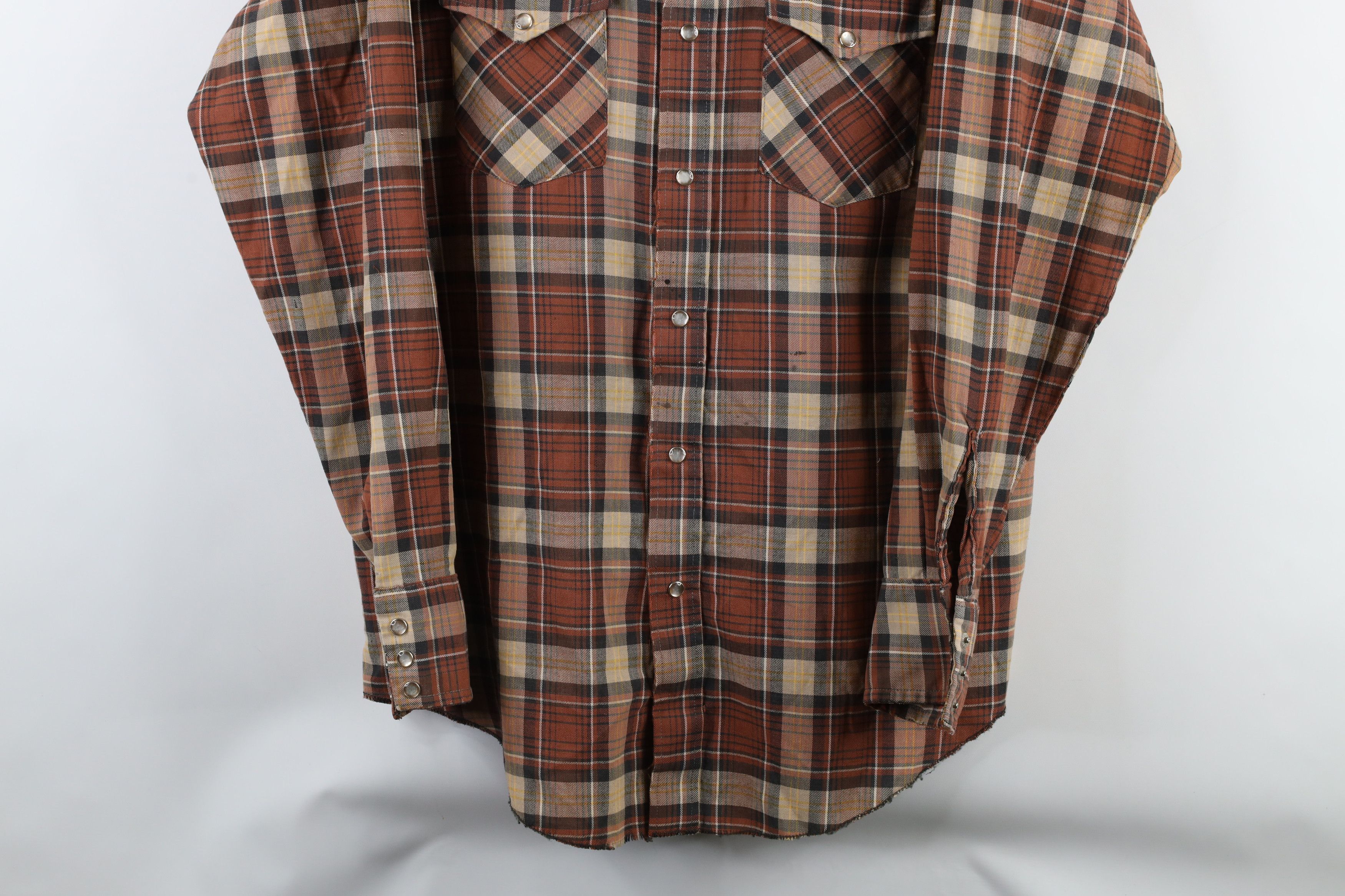 Vintage Vintage 70s Streetwear Western Rodeo Snap Button Shirt USA Size US L / EU 52-54 / 3 - 3 Thumbnail