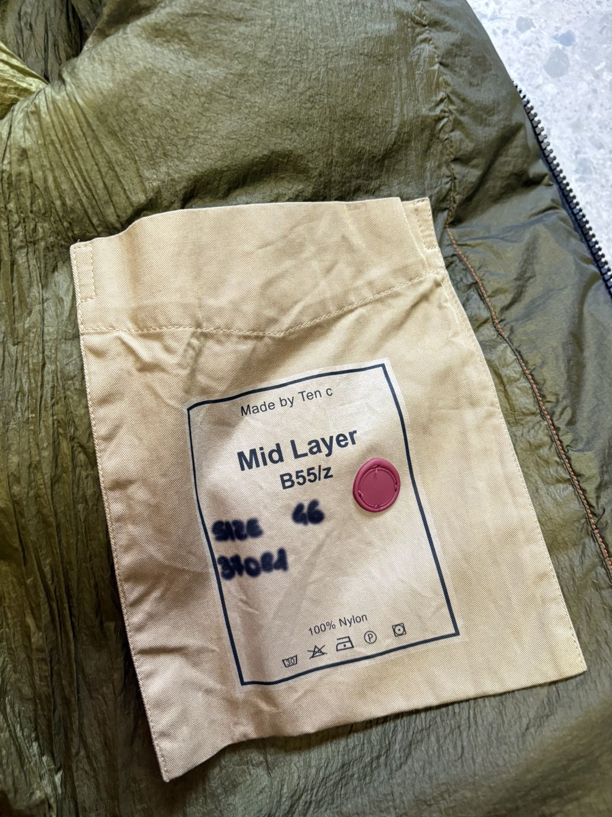 Ten C Ten c Mid Layer Down Jacket – Olive – Size 46 Size US M / EU 48-50 / 2 - 5 Thumbnail