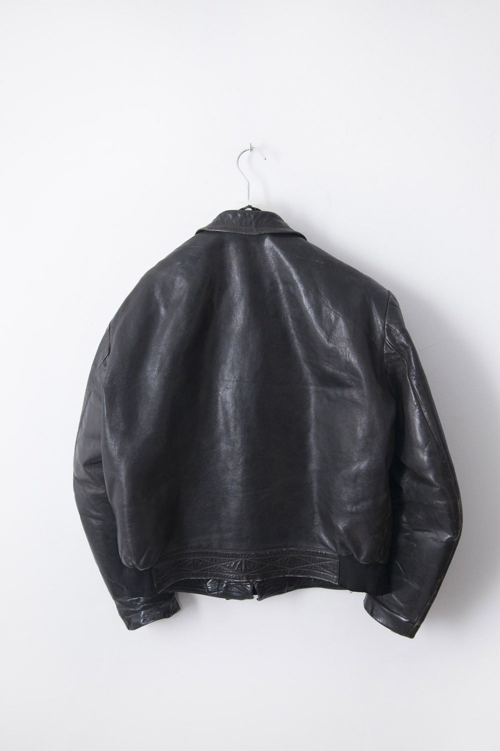 Vintage 1940's German leather pefecto jacket Size US L / EU 52-54 / 3 - 3 Thumbnail