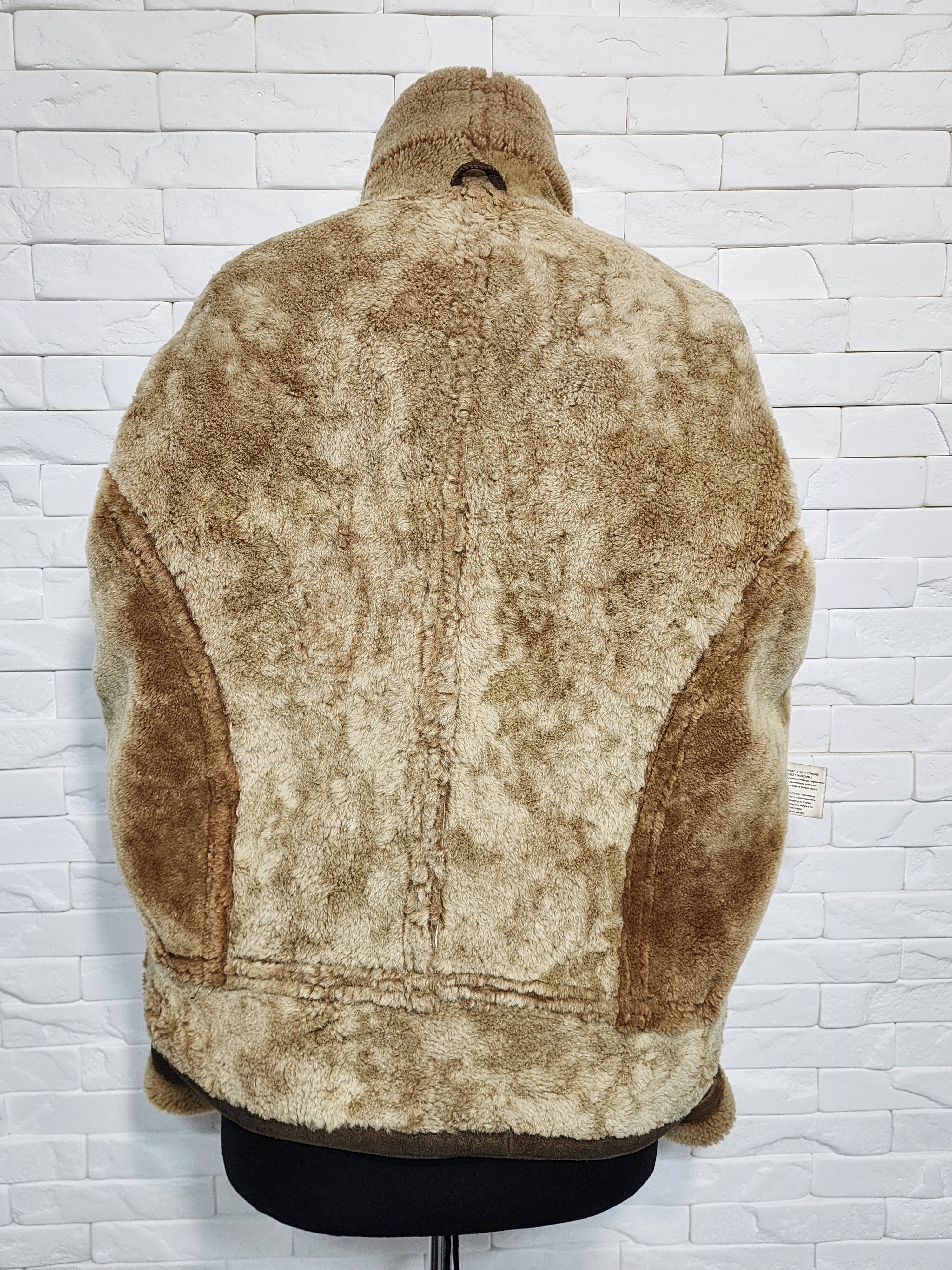 Genuine Leather Men's Brown Sheepskin Coat: Genuine Fur Jacket Size US L / EU 52-54 / 3 - 7 Thumbnail