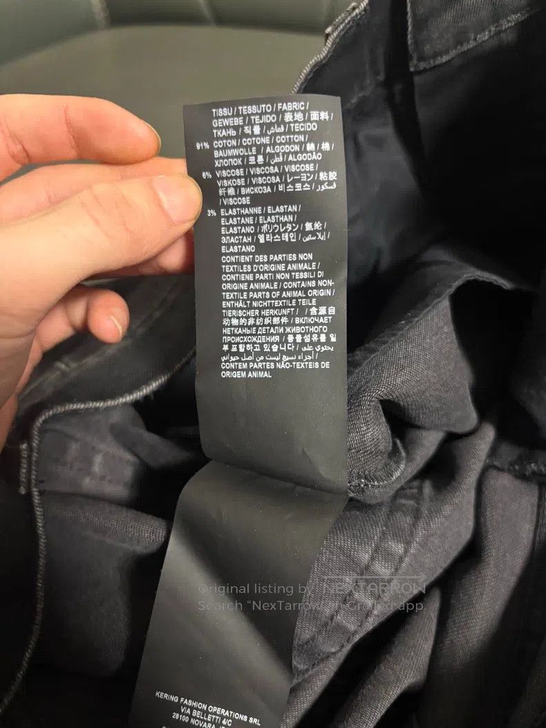 Saint Laurent Paris Saint Laurent Paris Water Ripple Ghost Claw Basic Denim Je Size US 34 / EU 50 - 6 Thumbnail