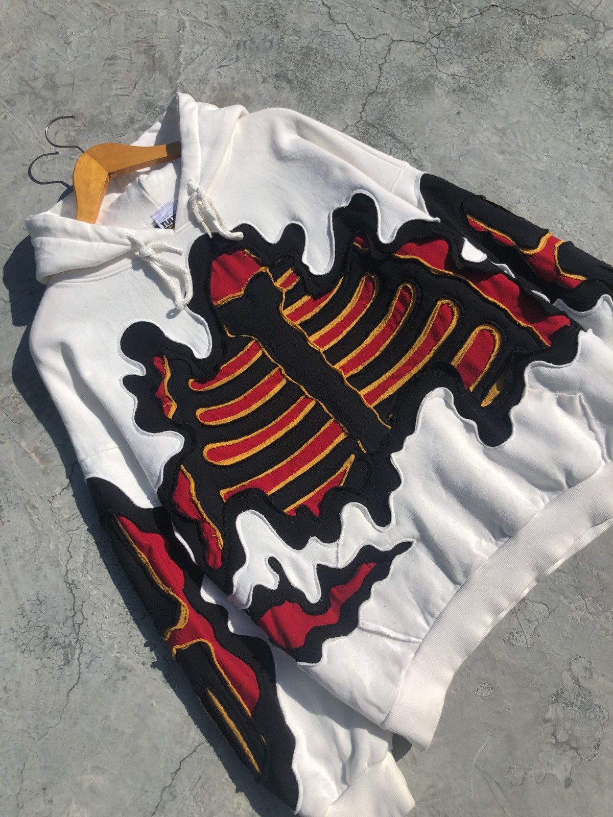 Designer × Japanese Brand × Vintage REWORKED METALLICA SKELETON HOODIE Size US L / EU 52-54 / 3 - 3 Thumbnail