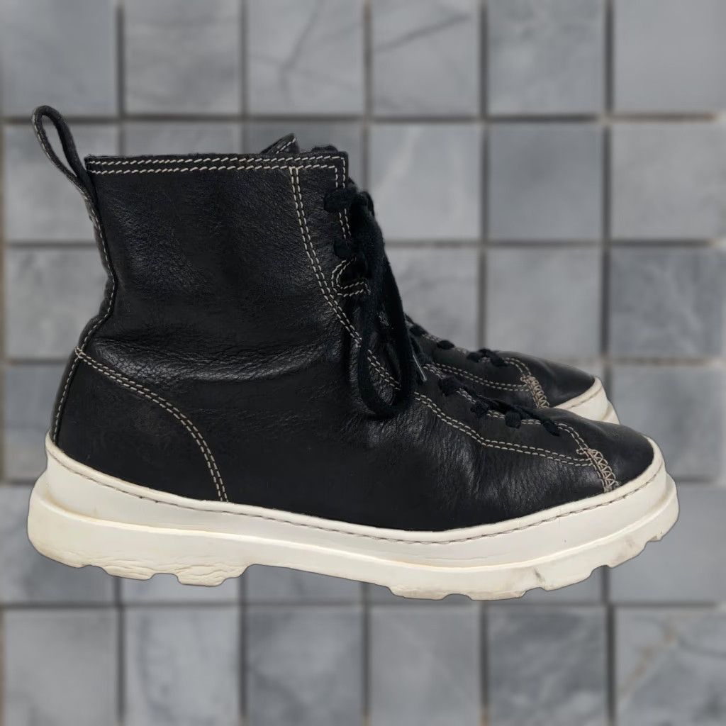 Camper Camper Brutus Womens Size 10.5 / 41 Black Leather Casual Boots Zip Size US 11 / IT 41 - 1 Thumbnail
