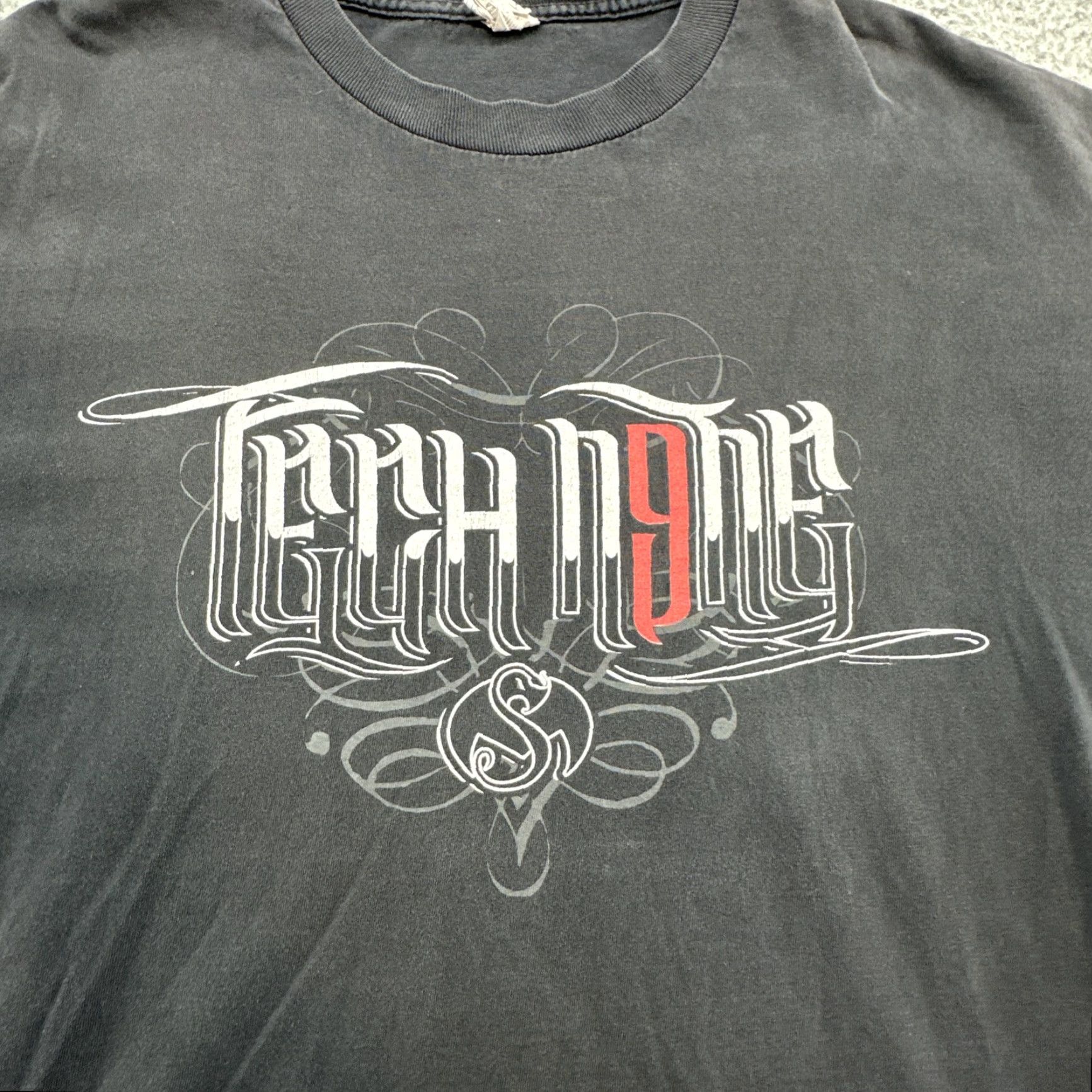 Vintage VINTAGE Tech N9ne Nine XL Strange Music Tour Shirt Black Faded Rap Music Nike Size US XL / EU 56 / 4 - 2 Thumbnail