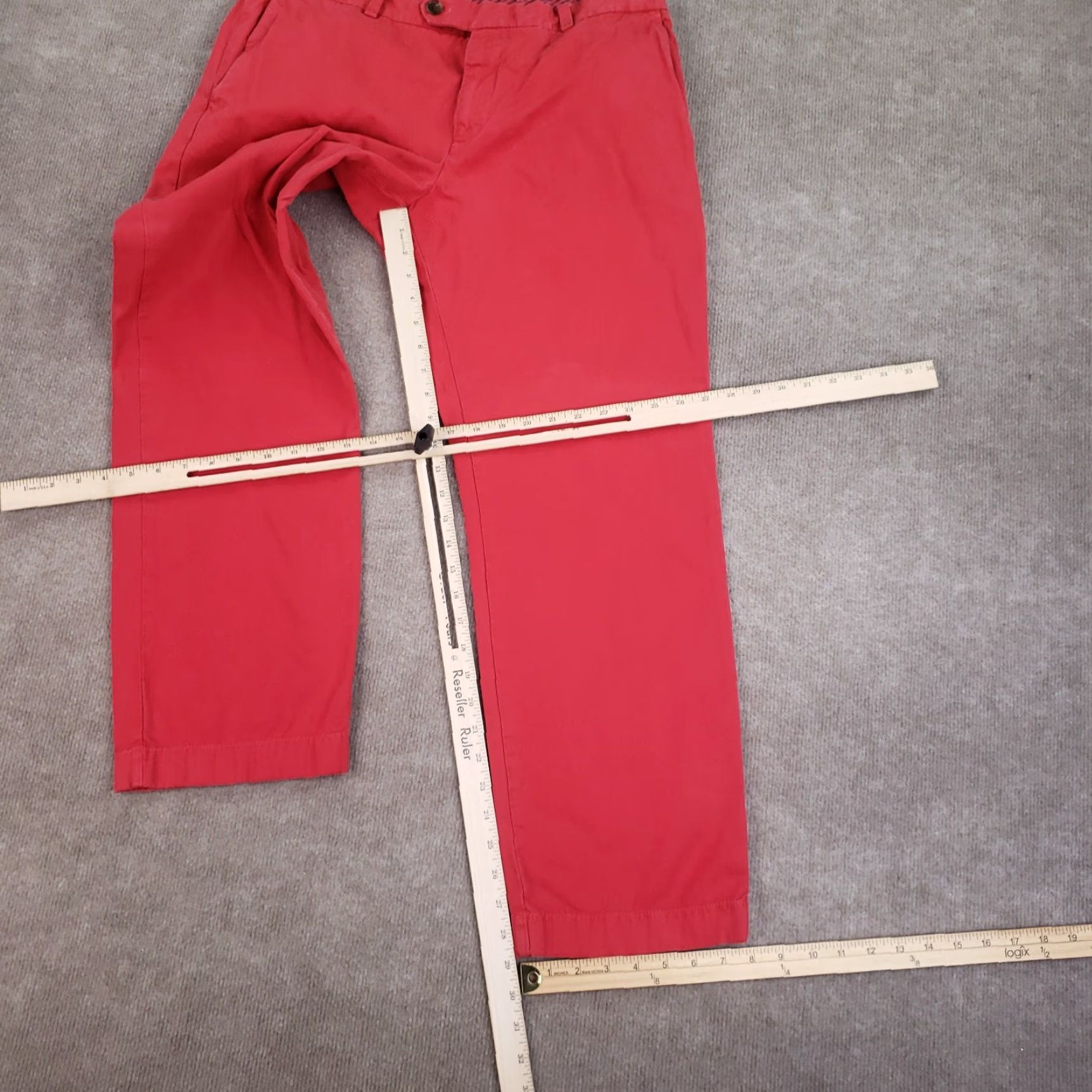 Brooks Brothers Brooks Brothers Chino Pants Mens 36x30 Red Straight Leg Casual Mid Rise Size US 36 / EU 52 - 2 Thumbnail