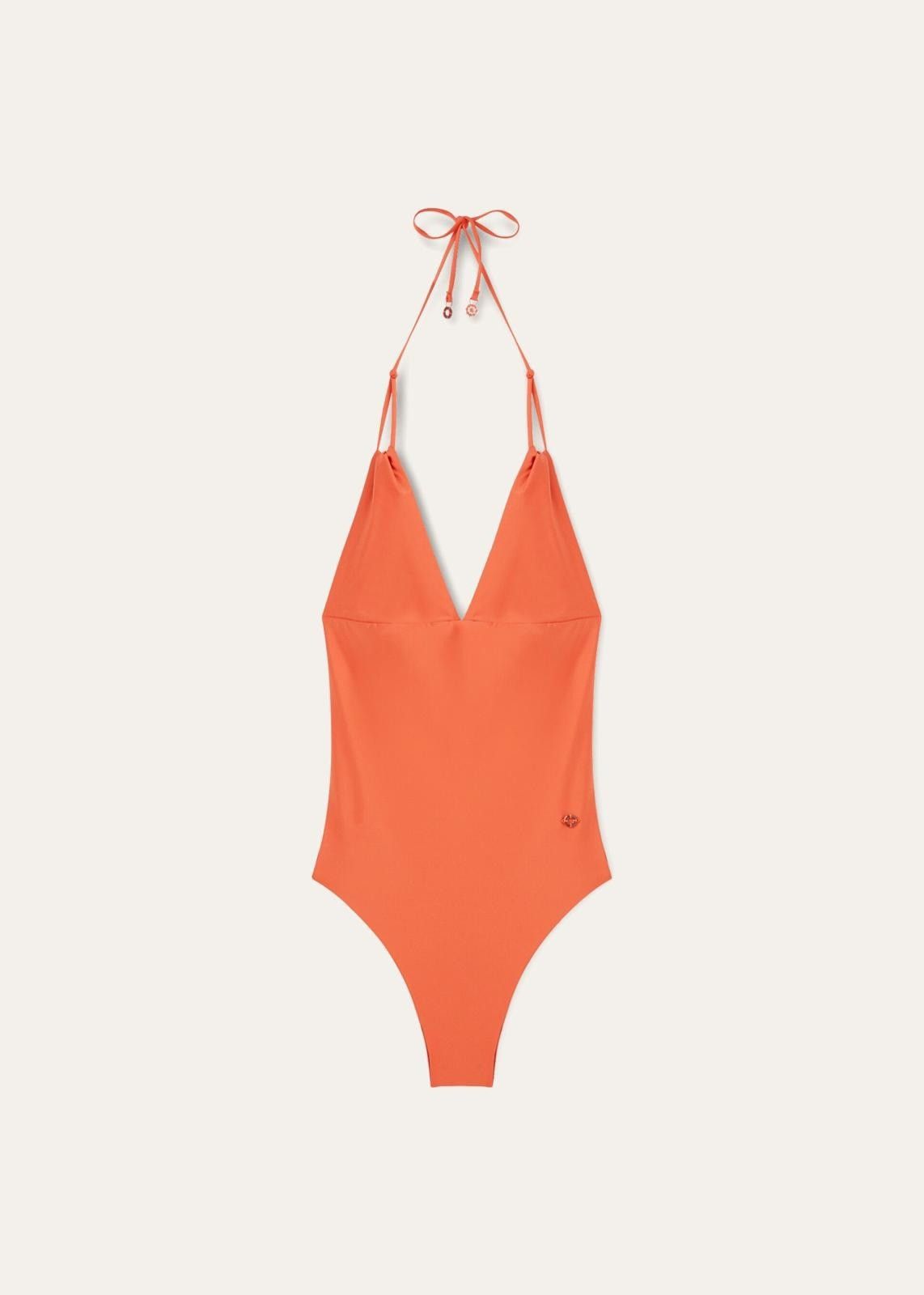 Loro Piana o1srvl11e0725 FAN0873 One-piece Swimsuit in Orange Size XS / US 0-2 / IT 36-38 - 1 Thumbnail