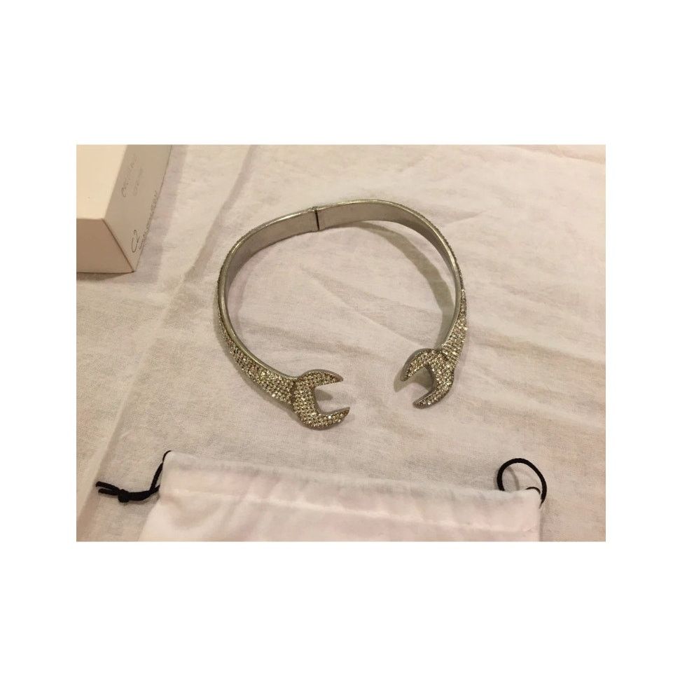 Moschino Moschino Couture Jeremy Scott Crystal Wrench Choker Necklace Size ONE SIZE - 12 Thumbnail