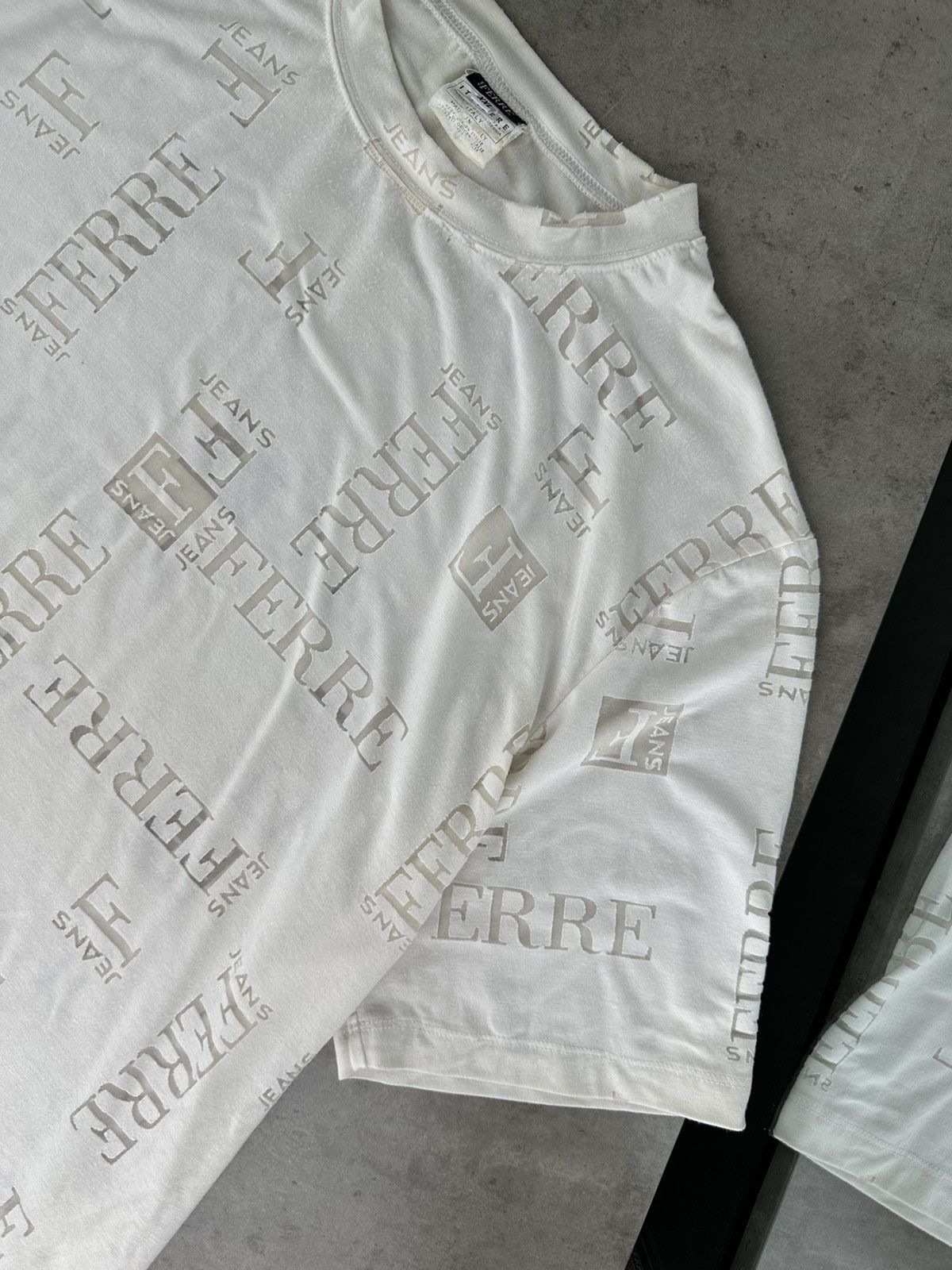 Ferre Ferre Vintage Monogram T-Shirt Size US XXL / EU 58 / 5 - 5 Thumbnail