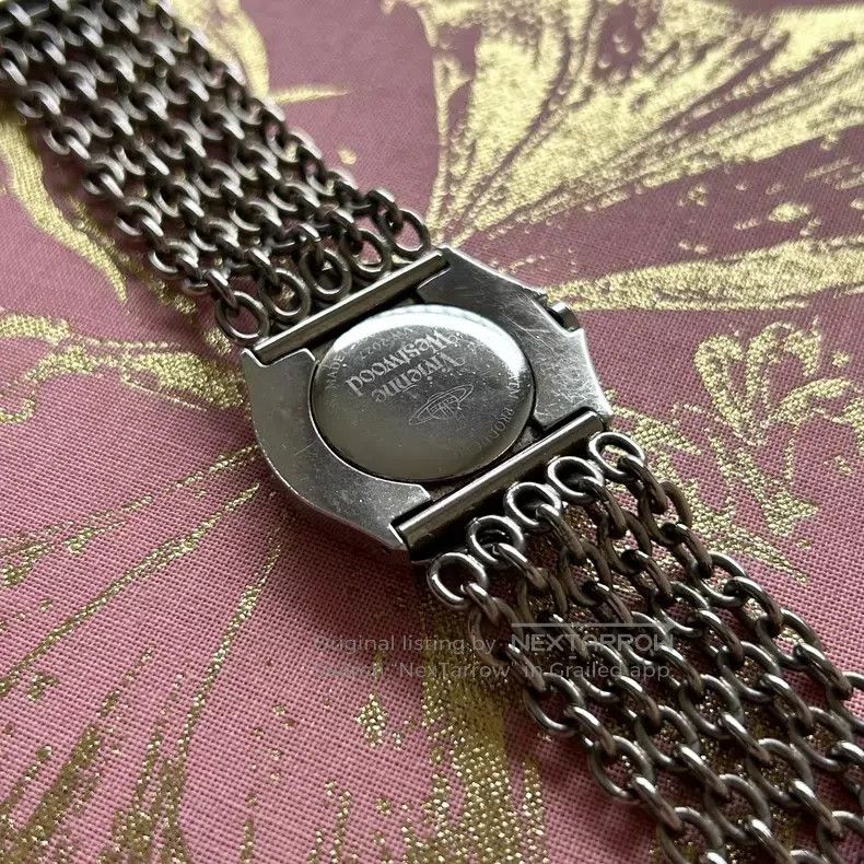 Vivienne Westwood Vivienne Westwood Purple Mother of Pearl Dial Chain Watch Size ONE SIZE - 5 Thumbnail