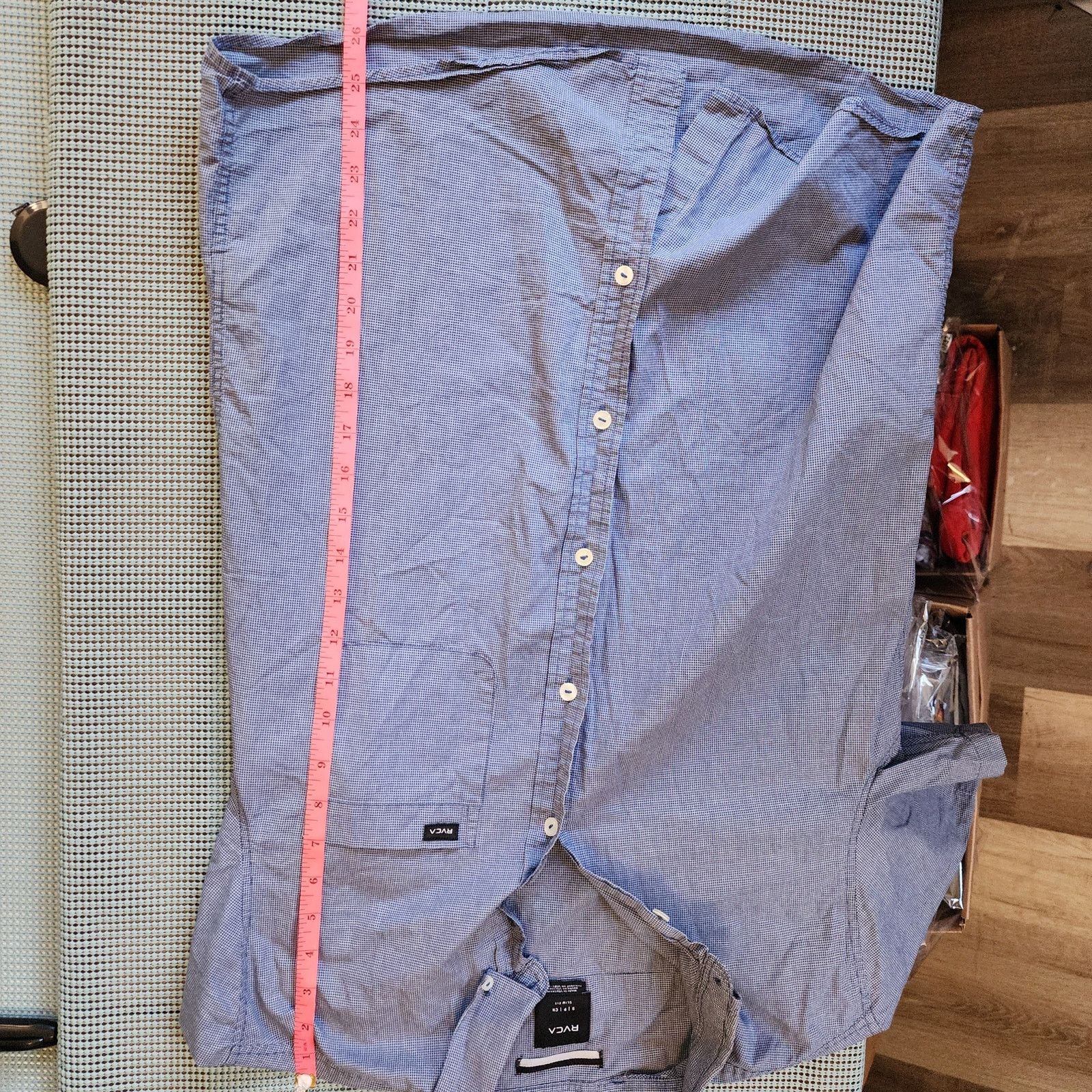 RVCA RVCA Men's Small Slim Fit Shirt Size US S / EU 44-46 / 1 - 8 Thumbnail