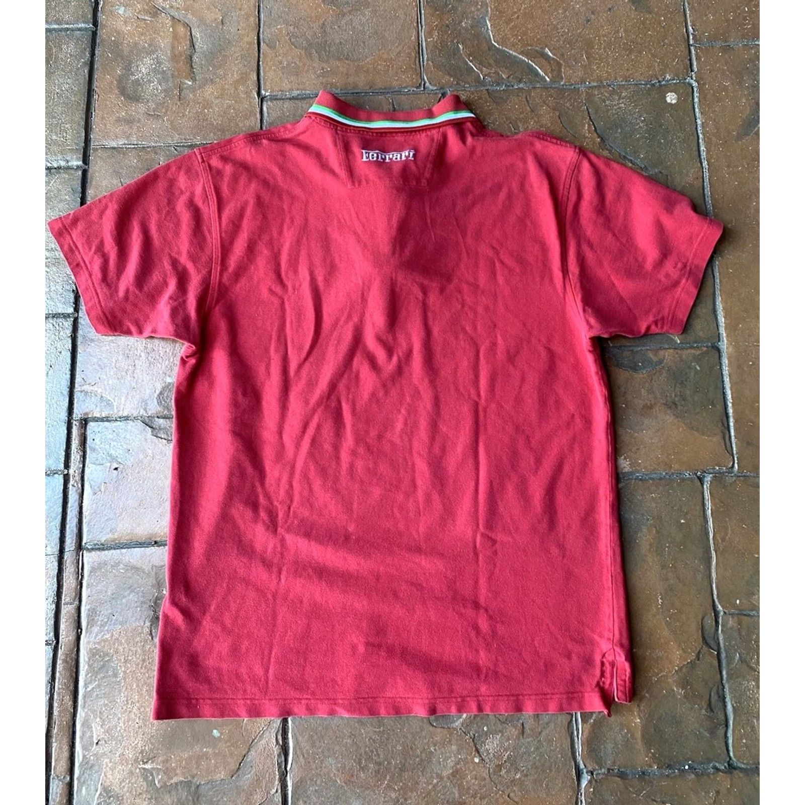 Ferrari VINTAGE Ferrari 1/4 Zip Logo Polo Shirt XL Red Embroidered 1999 Polo Men Size US XL / EU 56 / 4 - 4 Thumbnail