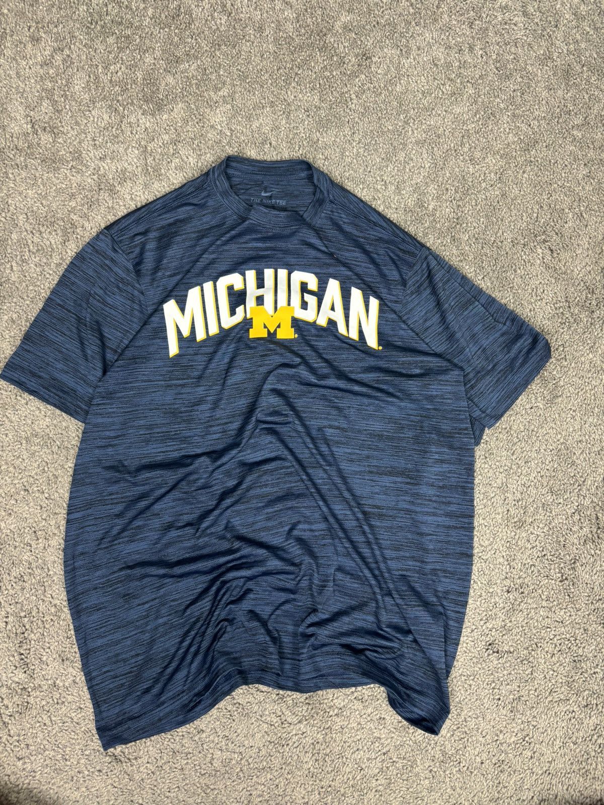 Nike Nike dri fit u of m michigan air jordan tshirt Size US L / EU 52-54 / 3 - 1 Thumbnail