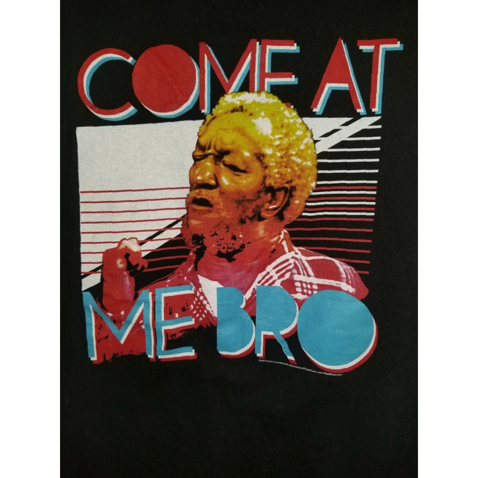 Delta Vintage Mens L Red Foxx Sanford and Sons TV Show T-shirt Come At Me Bro Size US XL / EU 56 / 4 - 2 Thumbnail