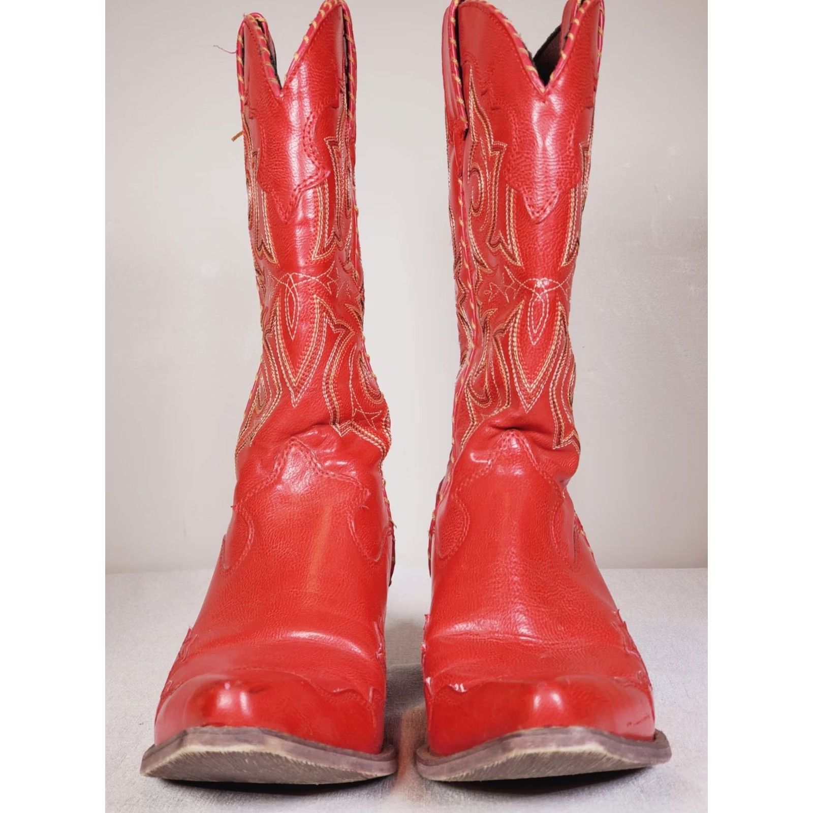 Durango Durango Crush Women's Western Boot Red 12" Fox Tip Collar US 10 M Rubber Outsole Embroidered Faux Leather Western Boot Size US 10 / IT 40 - 7 Thumbnail