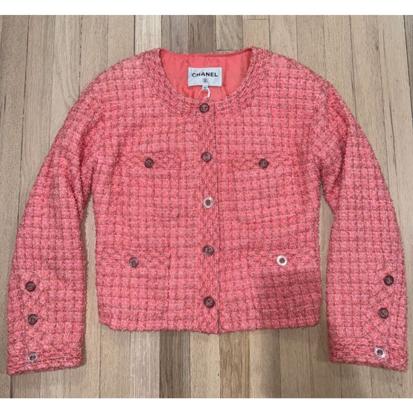 Chanel Chanel Button Runway Long Sleeve Tweed Jacket 42 Size M / US 6-8 / IT 42-44 - 2 Thumbnail