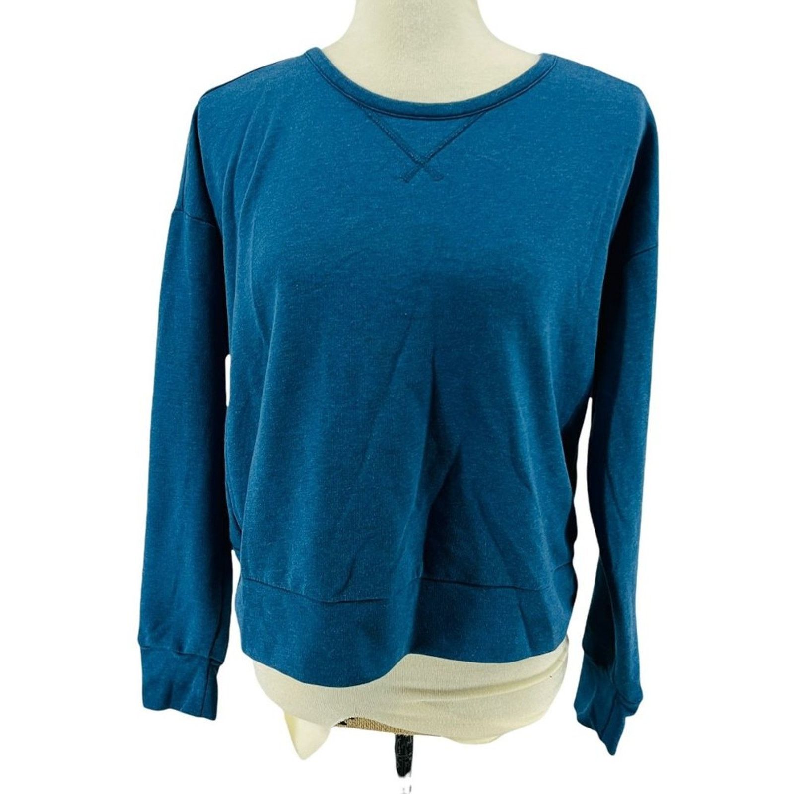 Nike Nike Womens Yoga Long Sleeve Open Back Training Top Blue M Size M / US 6-8 / IT 42-44 - 1 Thumbnail