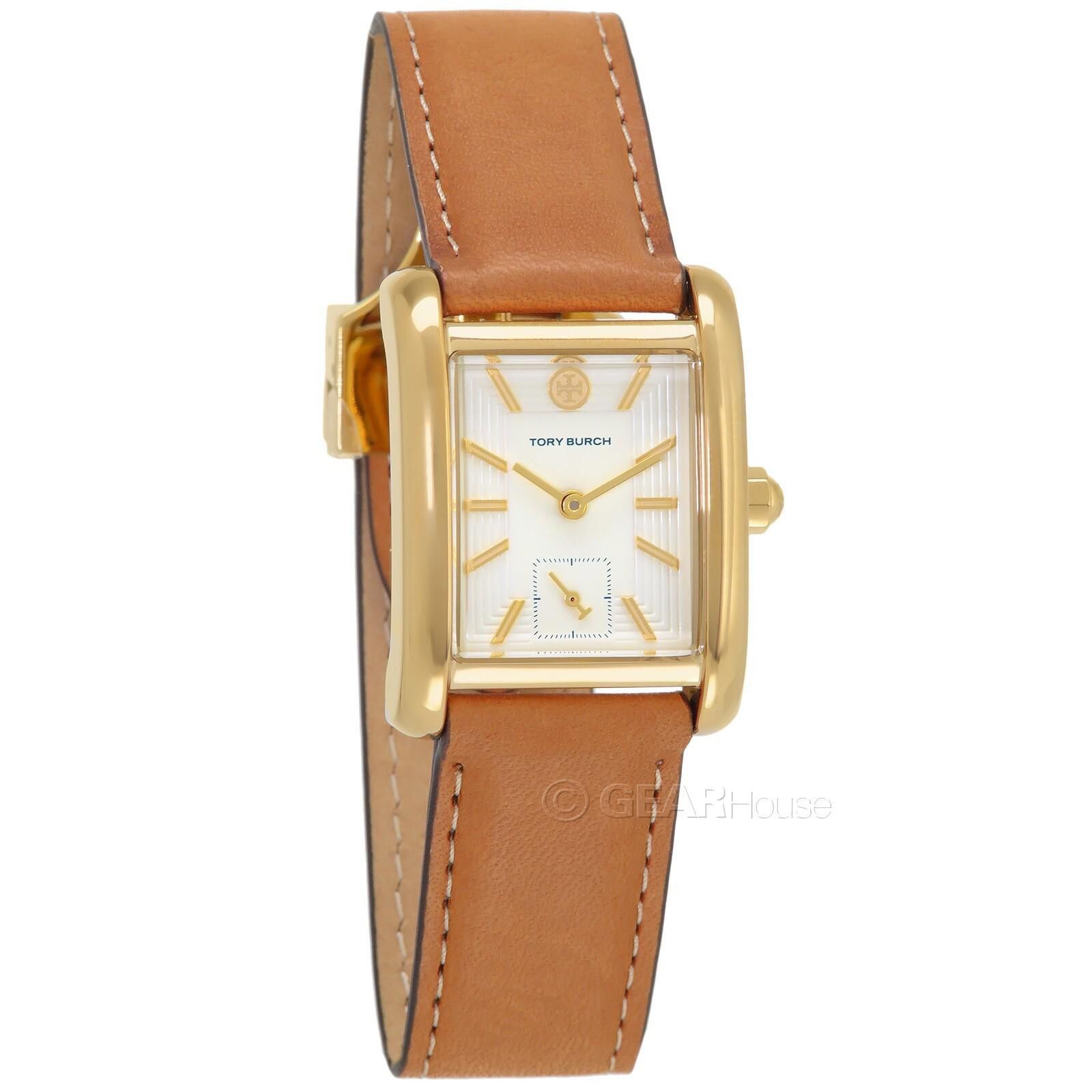 Other Tory Burch Eleanor Womens Gold Watch, White DialDoubleTClasp Size ONE SIZE - 1 Thumbnail