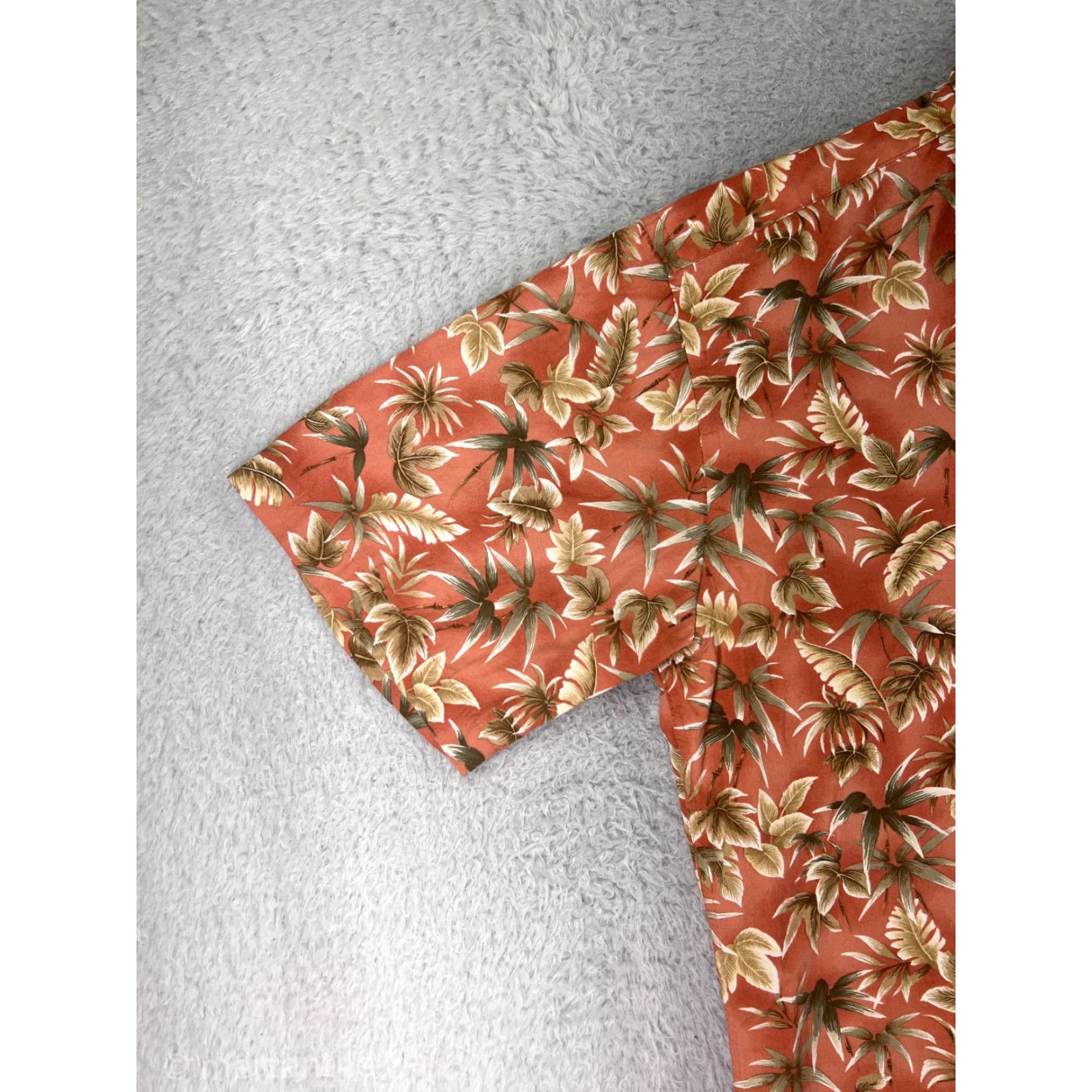 Pierre Cardin Pierre Cardin Shirt Men Regular M Red Orange Yellow Button-Up Hawaiian Palm Leaf Short Sleeve Size US M / EU 48-50 / 2 - 7 Thumbnail