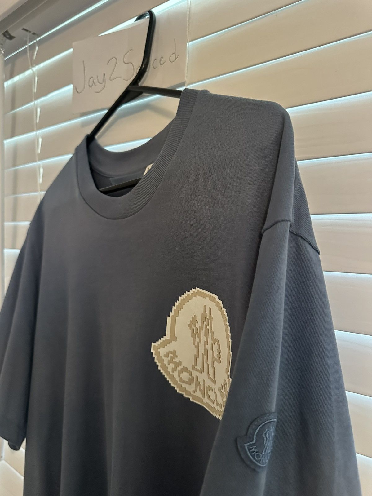 Moncler Blue Moncler Logo Tee Size US XL / EU 56 / 4 - 3 Thumbnail