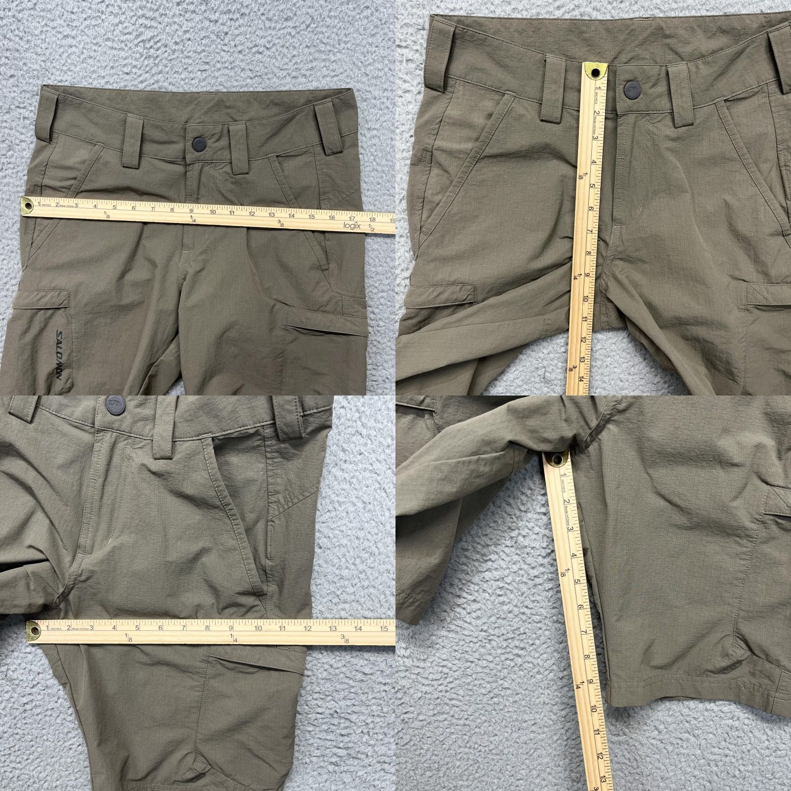 Salomon Salomon Shorts Mens 28 Green Stretch Nylon Cargo Hiking Outdoor Travel Shirt Size US 28 / EU 44 - 8 Thumbnail