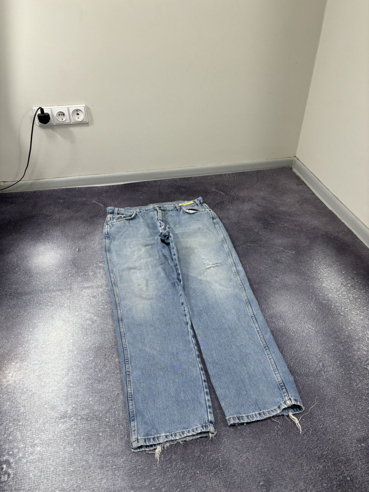 Dickies Vintage Dickies Y2K Faded Light Blue Work Denim Baggy Jeans Size US 38 / EU 54 - 8 Thumbnail