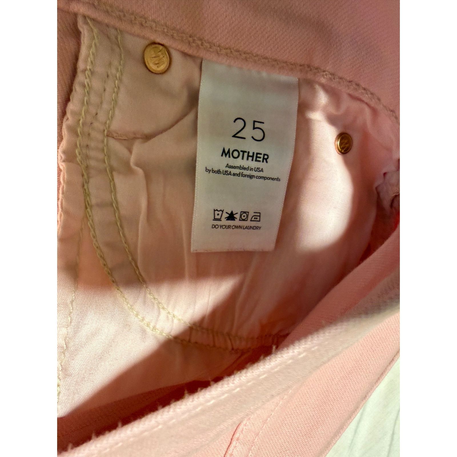 MOTHER Mother Jeans Pink Mid-Rise Dazzler Ankle - Size 25 Size 25" / US 0 / IT 36 - 3 Thumbnail