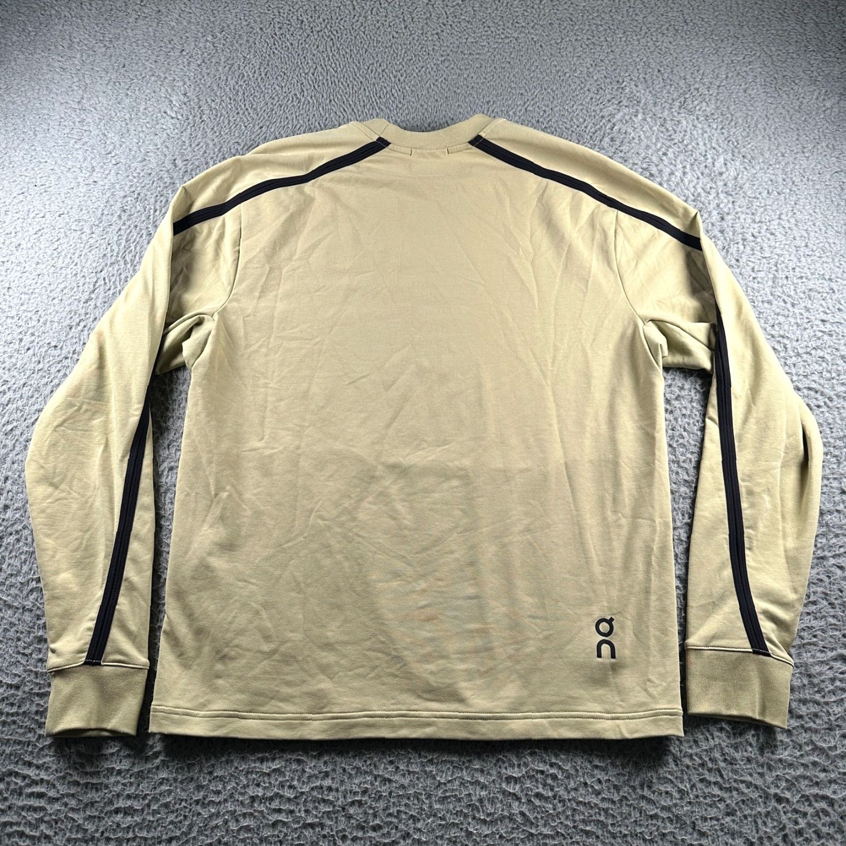 Vintage On Cloud Running Studio Crew Sweatshirt Mens S Olive Athletic Pullover Size US S / EU 44-46 / 1 - 5 Thumbnail