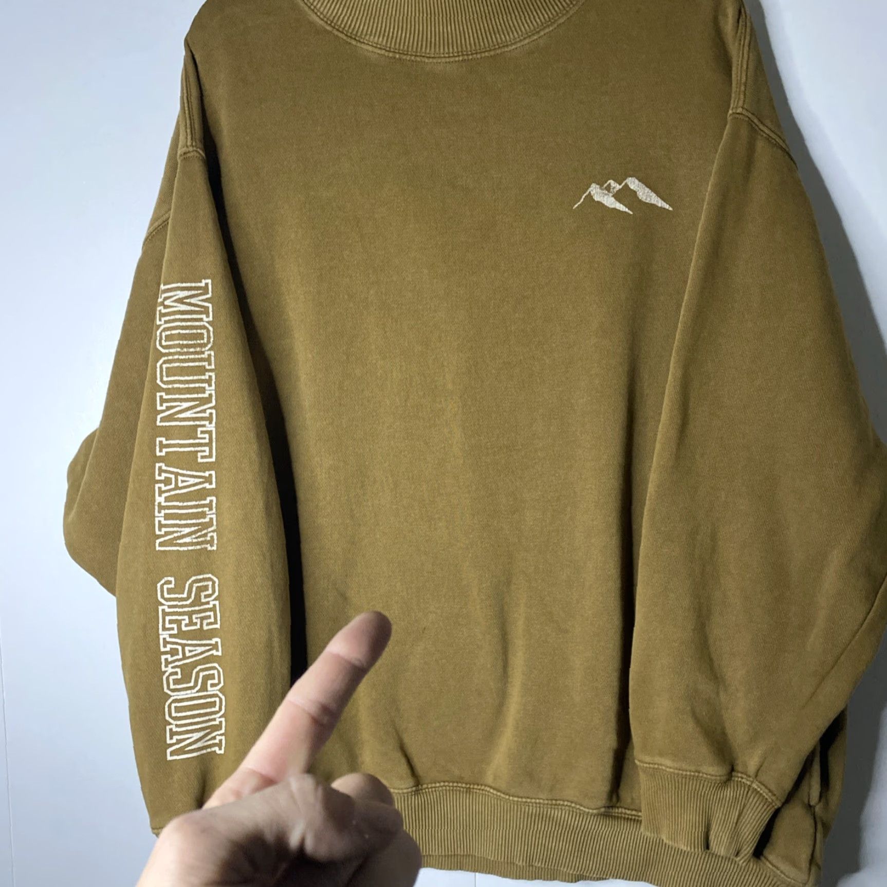 Vintage Womens Aerie Sweatshirt Pullover Mock Neck Knit Brown Size L Oversized Pockets Casual Activewear Travel 90s College Mens Womens Size L / US 10 / IT 46 - 4 Thumbnail