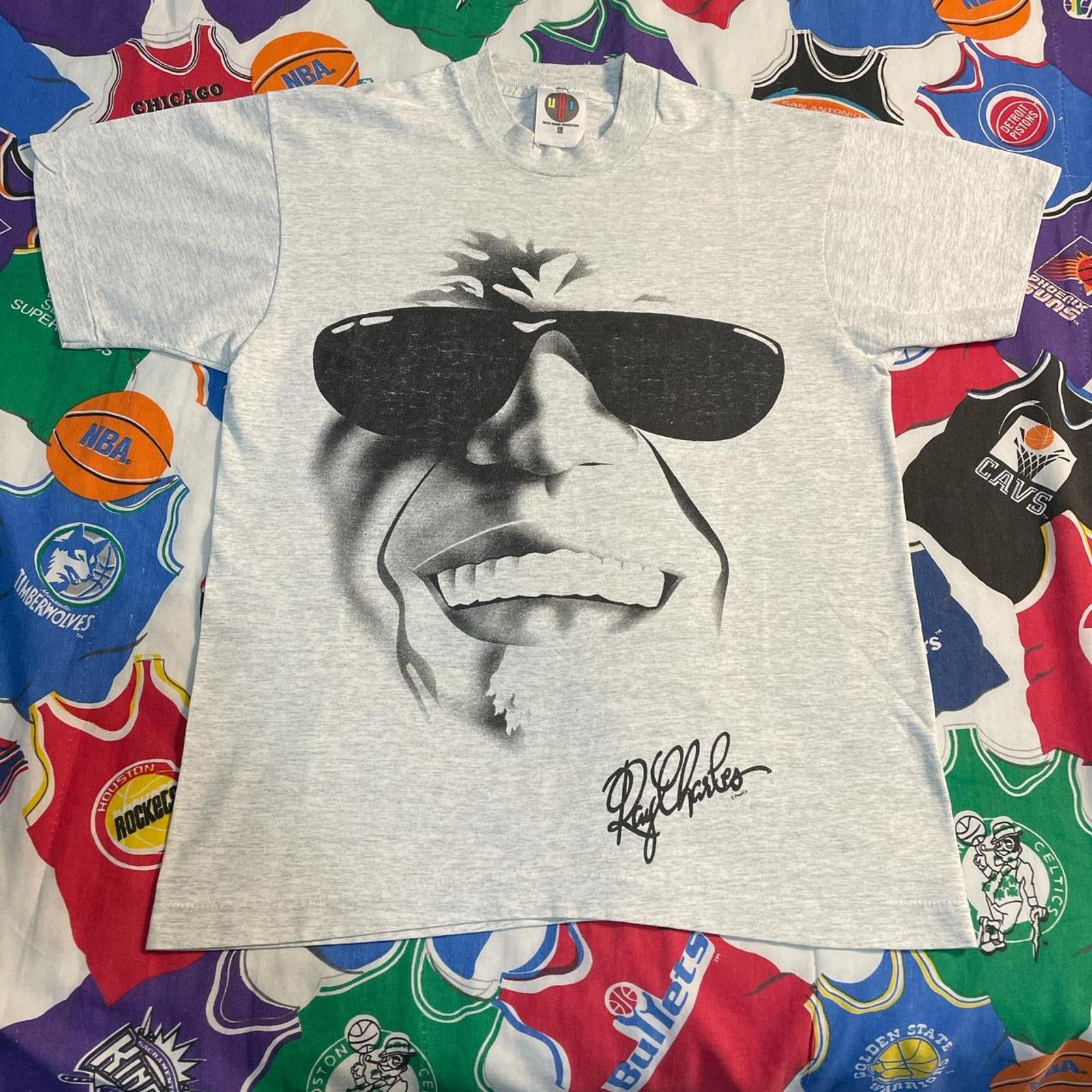 Band Tees × Vintage Vintage 90s Ray Charles Pepsi Promo Album Cover Tour Tee Size US M / EU 48-50 / 2 - 1 Thumbnail
