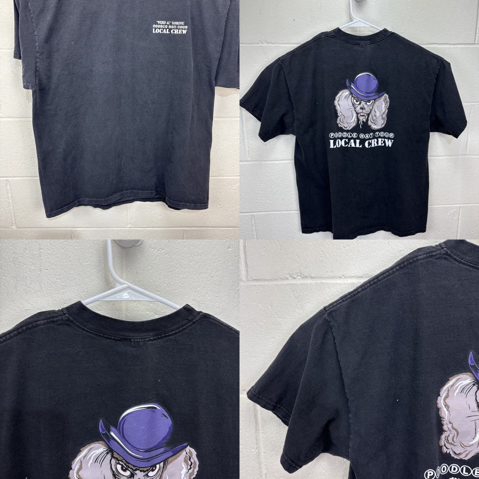Champion VINTAGE Champion Weird Al Yankovic Concert T Shirt Adult XL Black 90s Tour Local Crew Size US XL / EU 56 / 4 - 8 Thumbnail