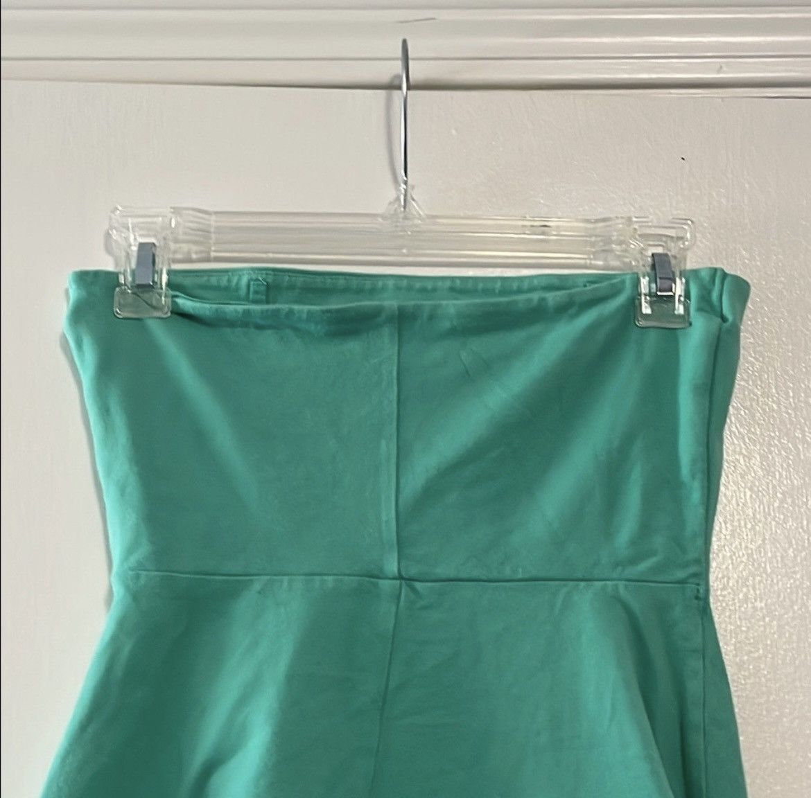 Express Express Teal Strapless Dress Size S / US 4 / IT 40 - 4 Thumbnail
