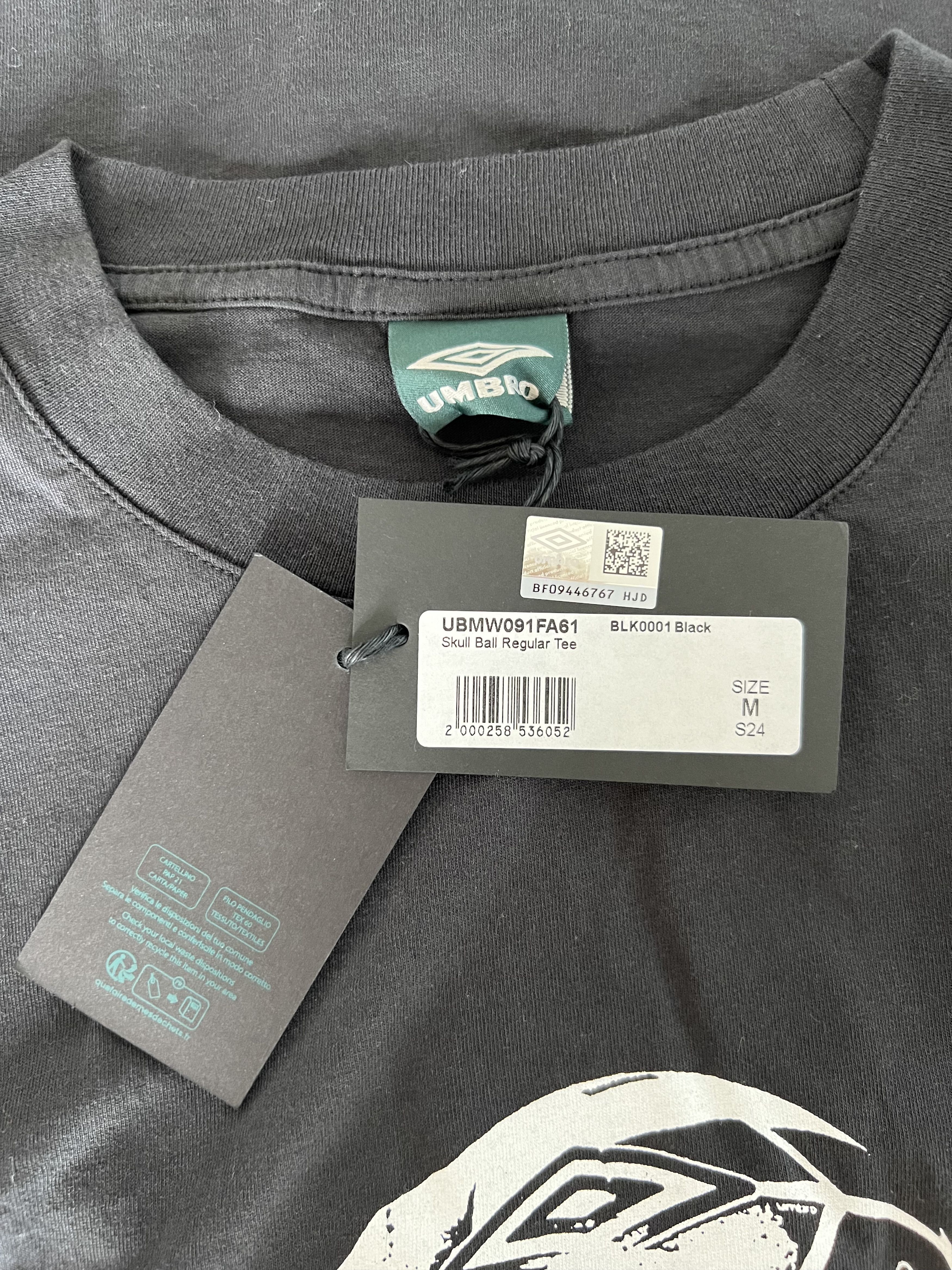 Slam Jam × Umbro Umbro Penalty Culture Skull Ball Tee in Black Size US M / EU 48-50 / 2 - 4 Thumbnail