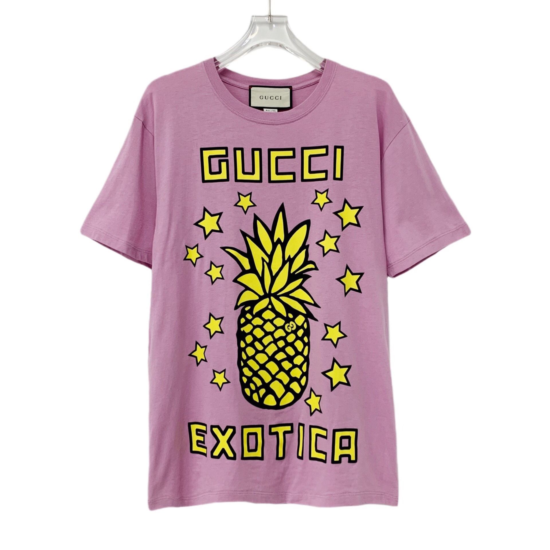 Gucci Gucci Cotton Printed Pink T-Shirt XXS Women Size XXS / US 00 / IT 34 - 1 Thumbnail