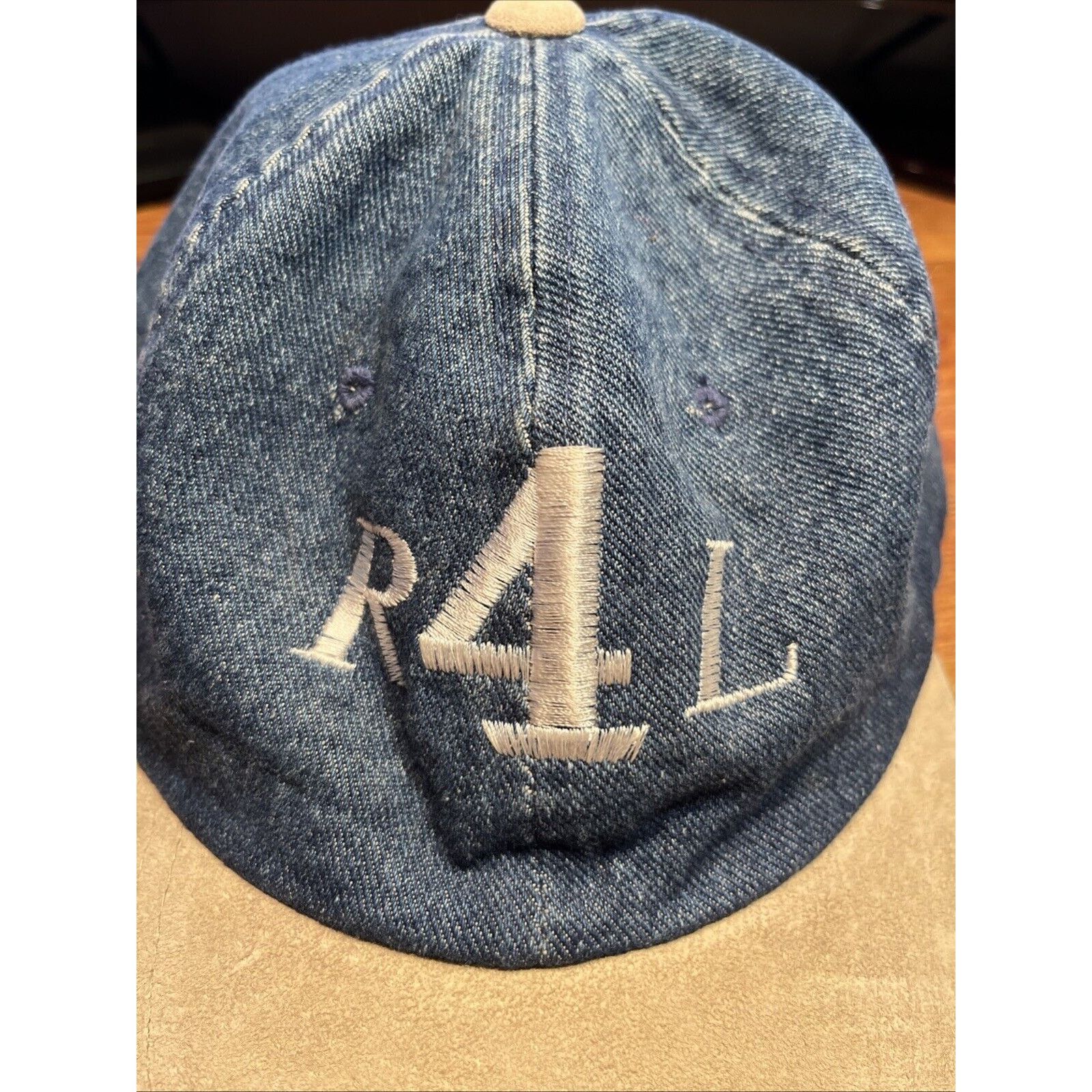 Yupong Vintage 90s R4L Denim Blue Jean Hat Yupoong Cotton One Size Size ONE SIZE - 3 Thumbnail