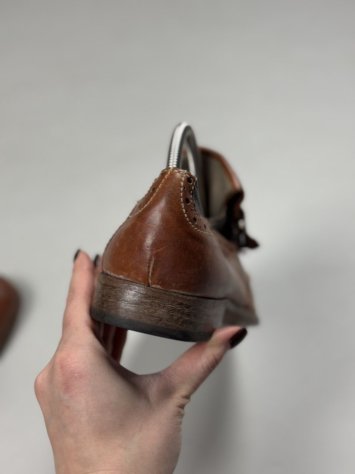 MoMA MOMA Men’s Avant-Garde Single Monk Leather Classic Shoes Size US 8 / EU 41 - 20 Thumbnail
