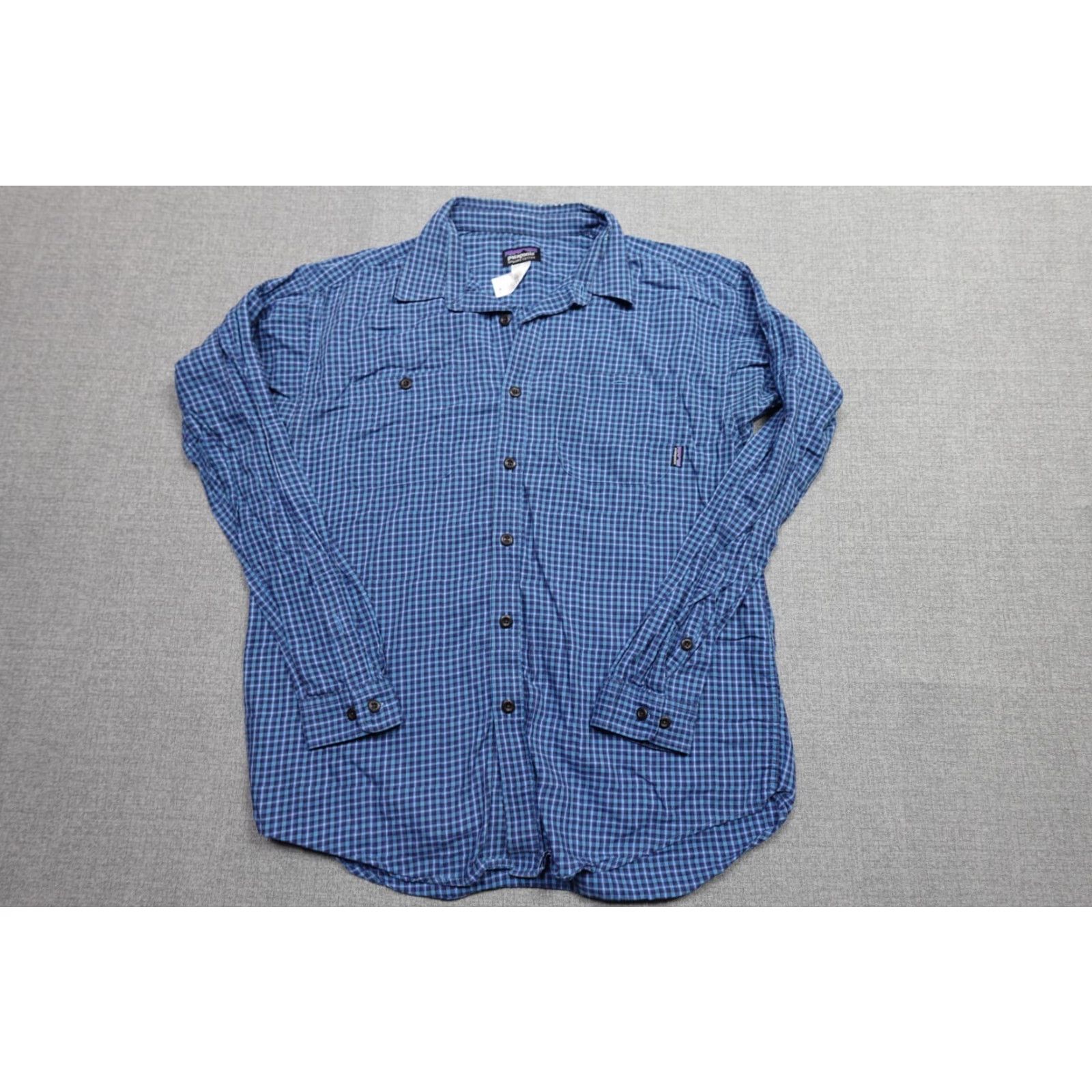 Patagonia Patagonia Button-Up Shirt Mens Medium Blue Plaid Cotton Flannel Outdoor Holiday Size US M / EU 48-50 / 2 - 2 Thumbnail