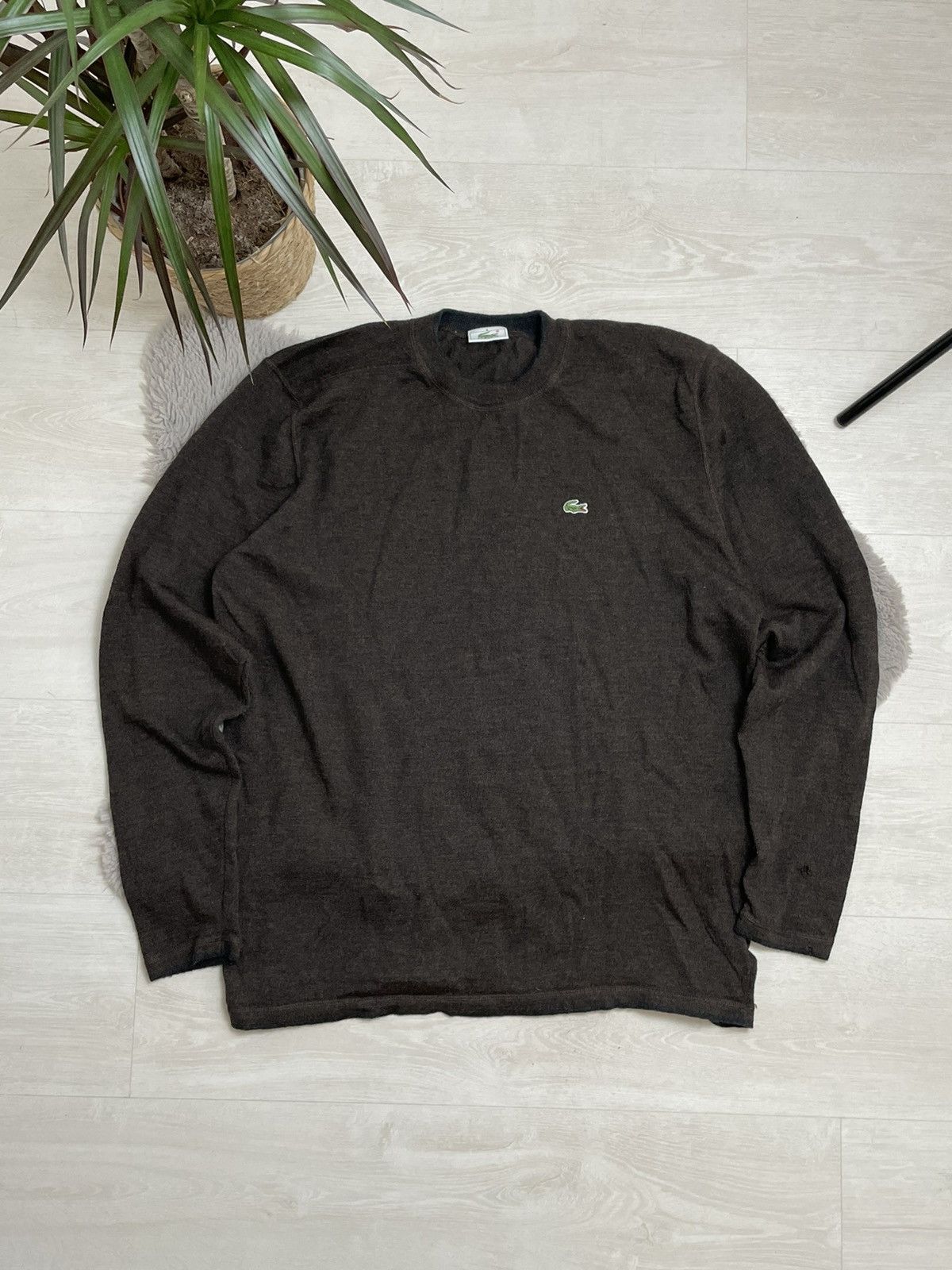 Lacoste × Vintage Lacoste Vintage 00’s Sweater Knit Center Logo Luxury Brand Size US XL / EU 56 / 4 - 1 Thumbnail