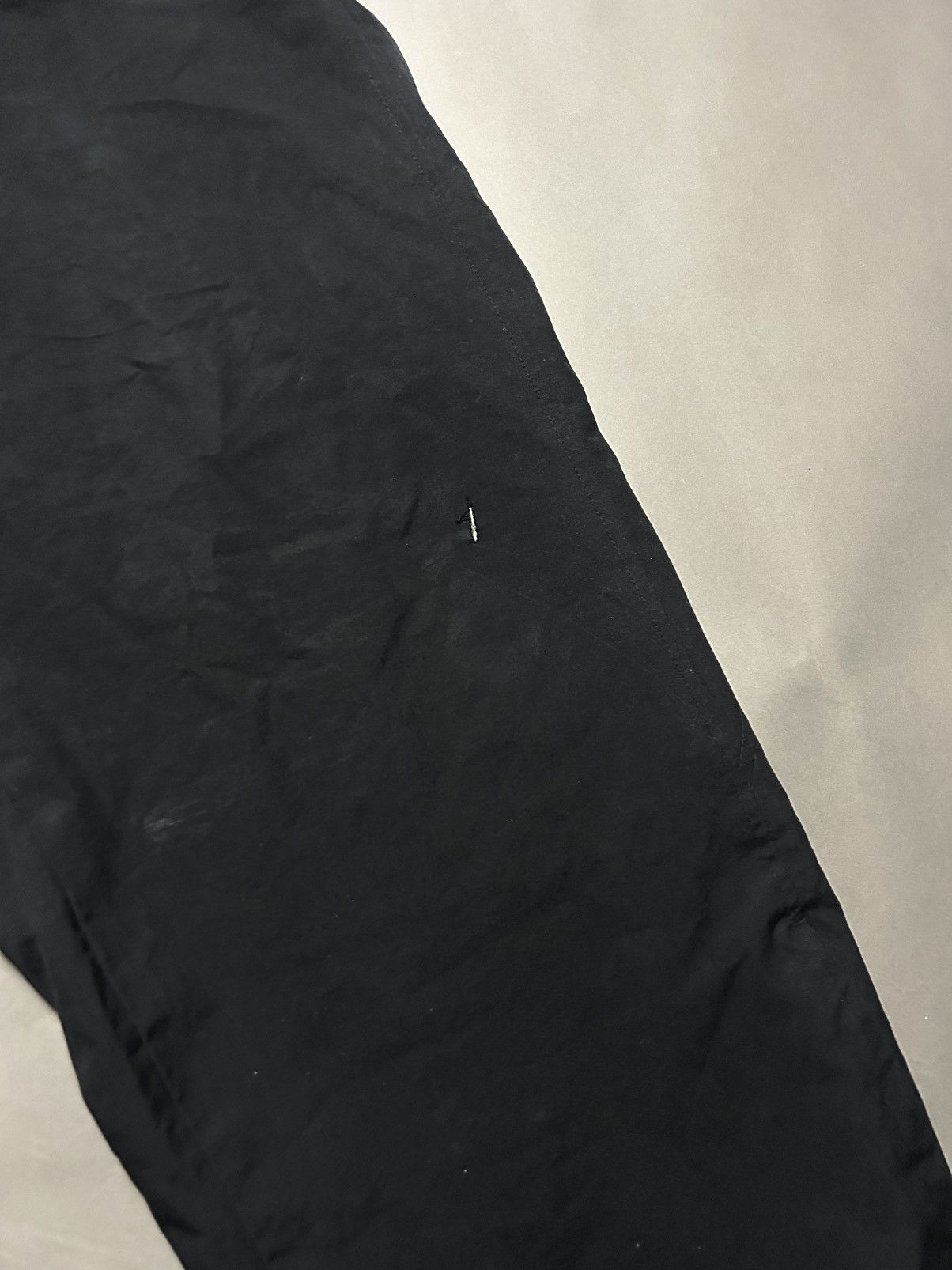 Nike × Vintage Nike vintage nylon black track pants small swoosh drill Y2K Size US 32 / EU 48 - 6 Thumbnail