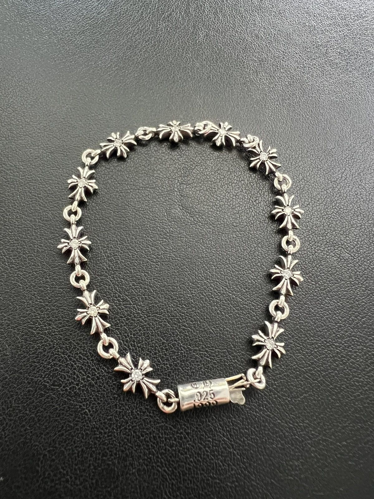Chrome Hearts Chrome Hearts Tiny E Diamond Bracelet 11 Link