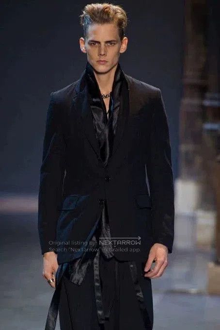 Ann Demeulemeester Ann Demeulemeester Runway Black Blazer. Size US XXS / EU 40 - 1 Thumbnail