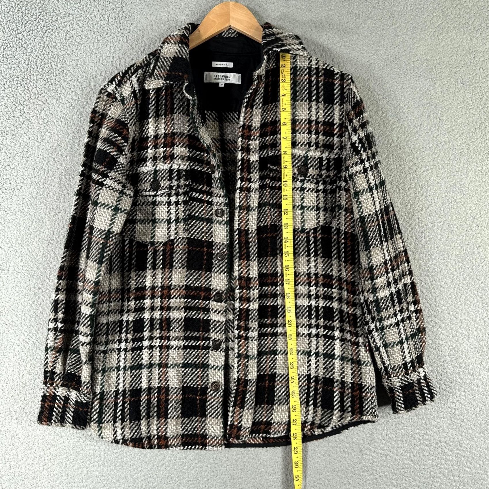 Vintage VINTAGE Freemans Sporting Club Shirt Jacket Mens XS Plaid Wool Blend USA FSC Shacket Size US XS / EU 42 / 0 - 4 Thumbnail