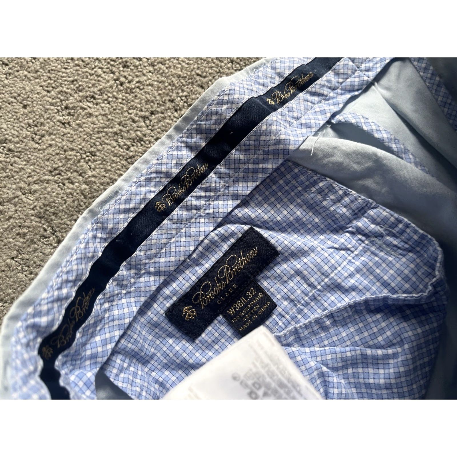 Brooks Brothers Brooks Brothers Chino Pants Regular Fit Men 36x32 Blue Solid Size US 36 / EU 52 - 5 Thumbnail