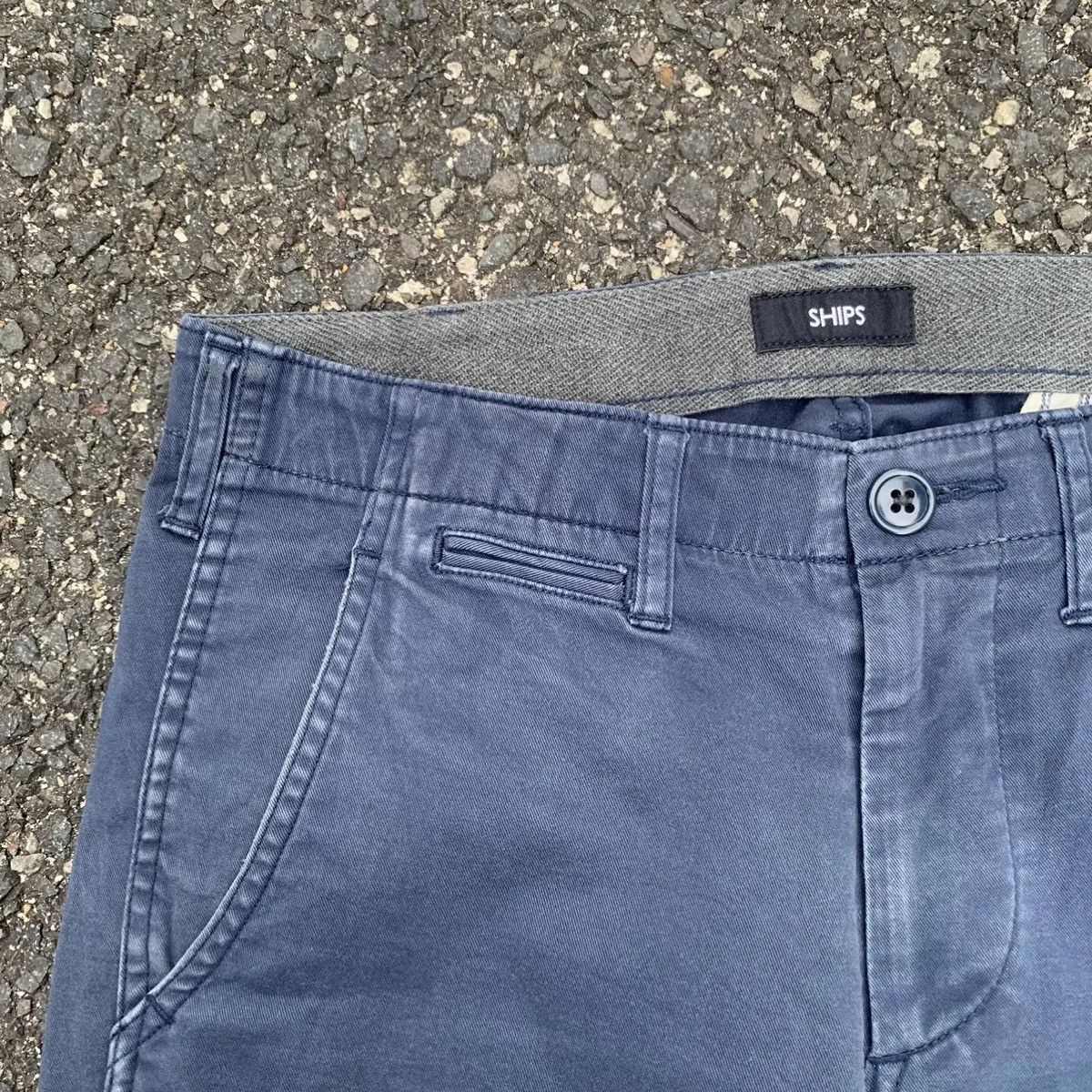 Japanese Brand × SHIPS × Ships Jet Blue Ships Trousers Blank Chino Pants Made In Japan Size US 29 - 4 Thumbnail