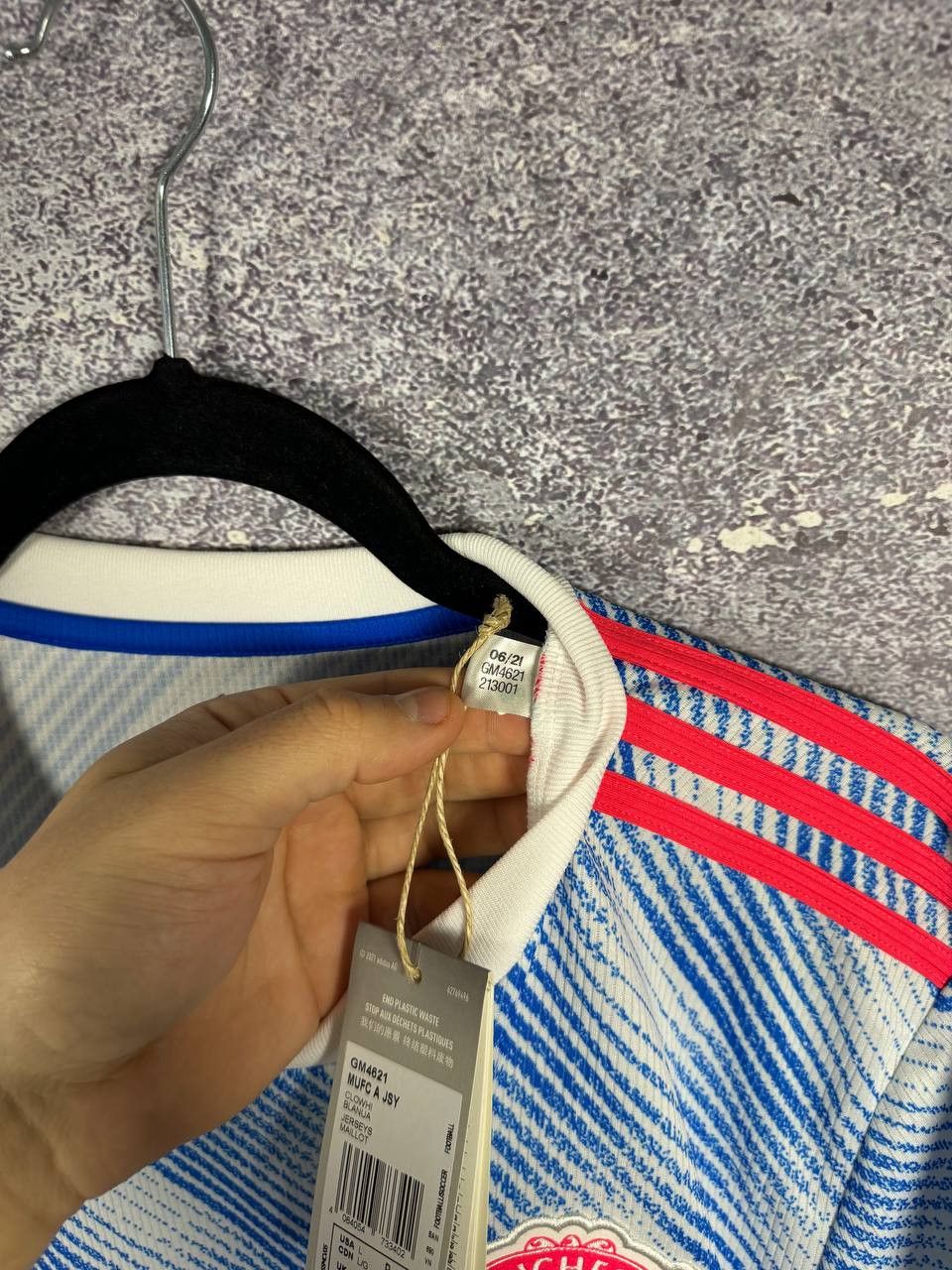 Adidas NWT CAVANI Manchester United 2020/21 Third Adidas Jersey Size US L / EU 52-54 / 3 - 13 Thumbnail